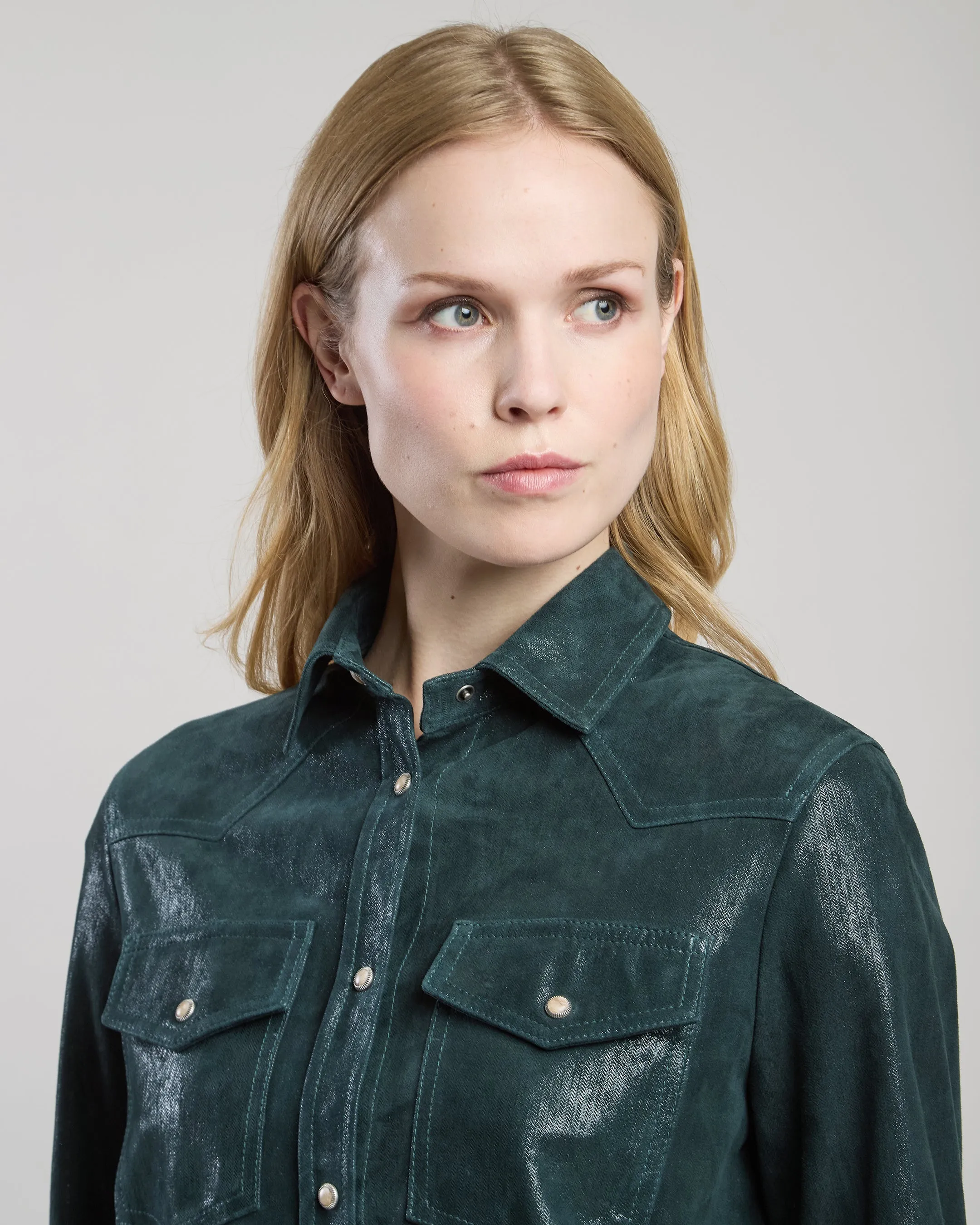 CAMICIA TEXAS IN PELLE SUEDE STAMPATO sold by Eleventy product image thumbnail 3