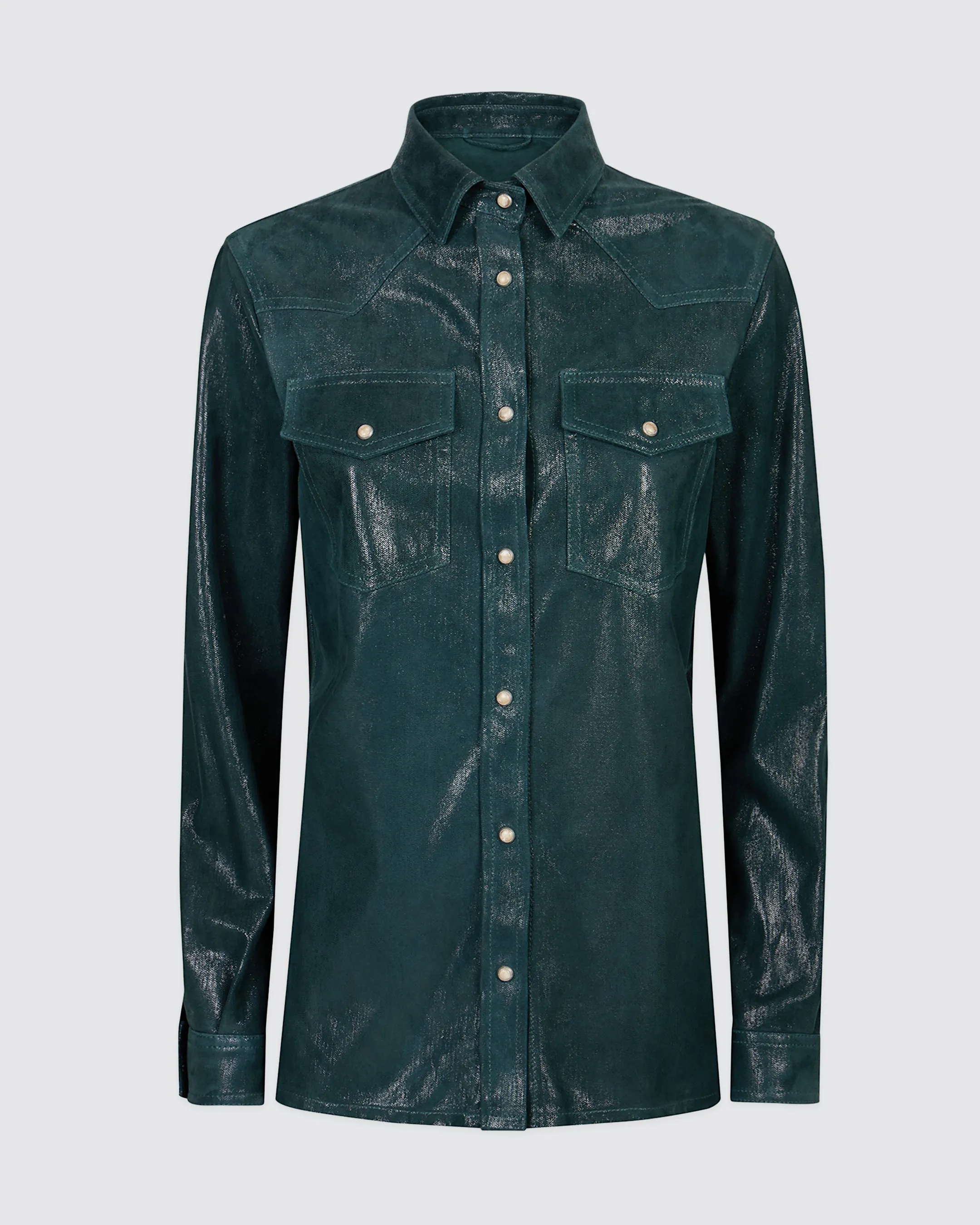 CAMICIA TEXAS IN PELLE SUEDE STAMPATO sold by Eleventy product image thumbnail 4