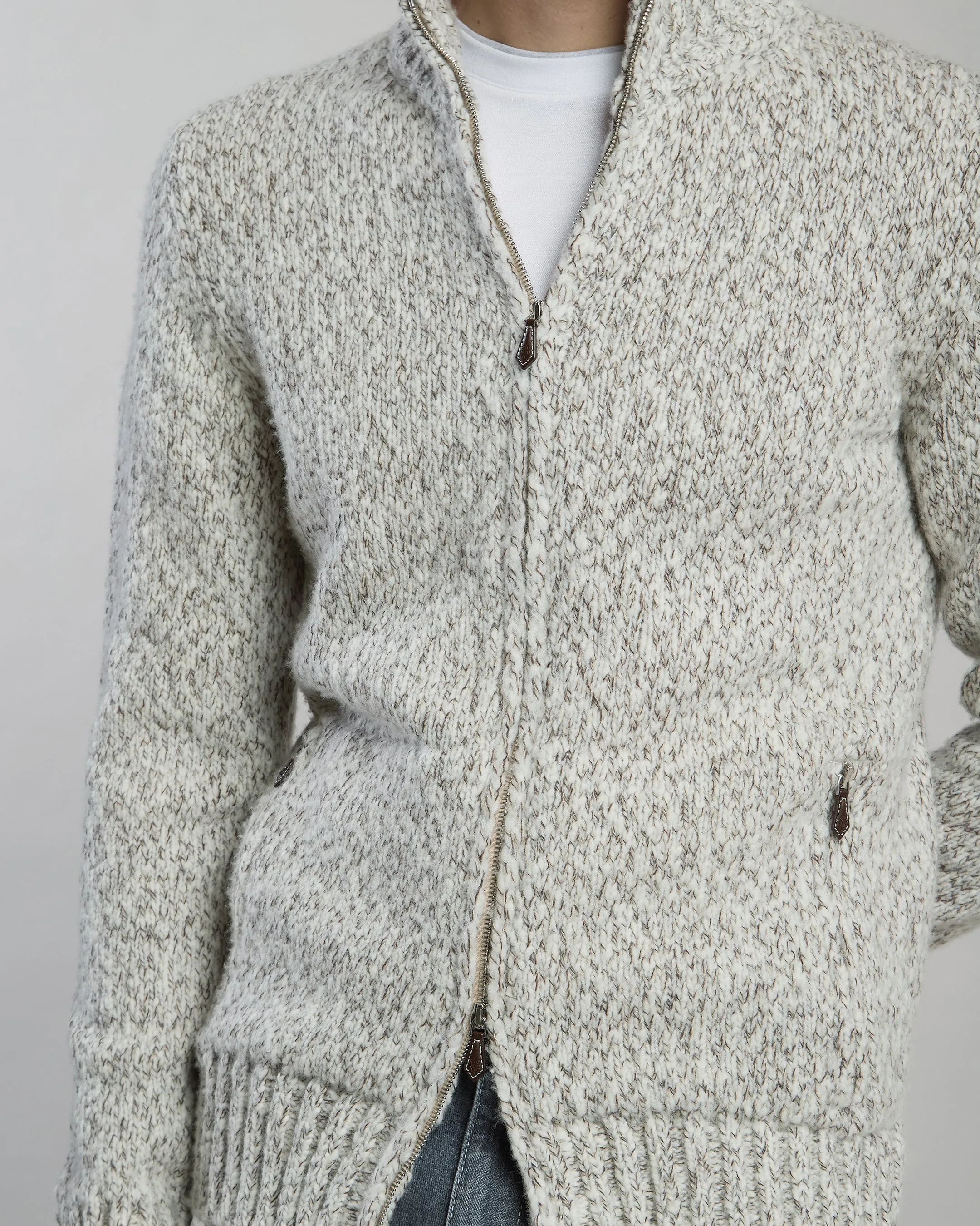 MAGLIA FULL ZIP CASHMERE LANA sold by Eleventy product image thumbnail 3