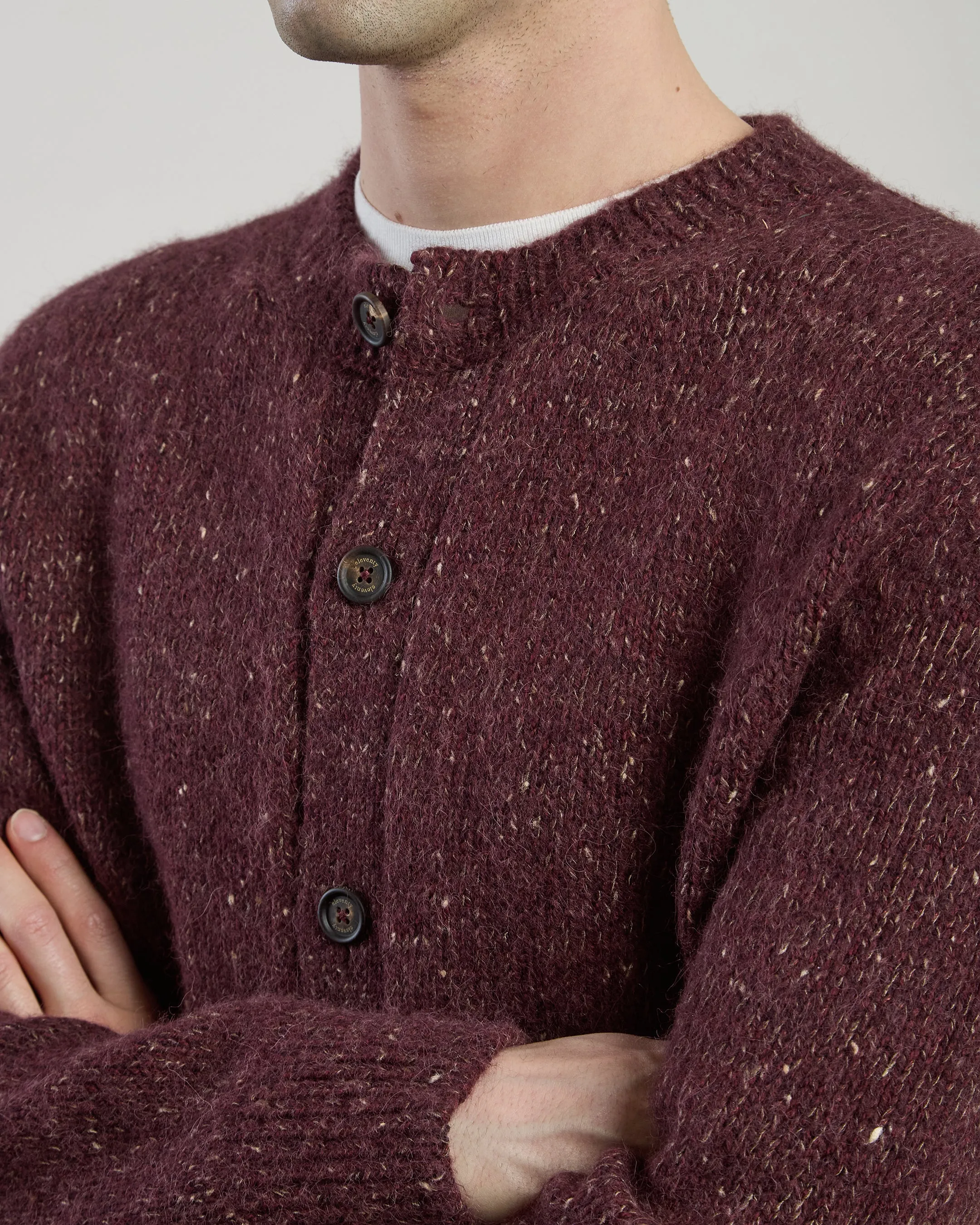 CARDIGAN LANA ALPACA SETA sold by Eleventy product image thumbnail 3