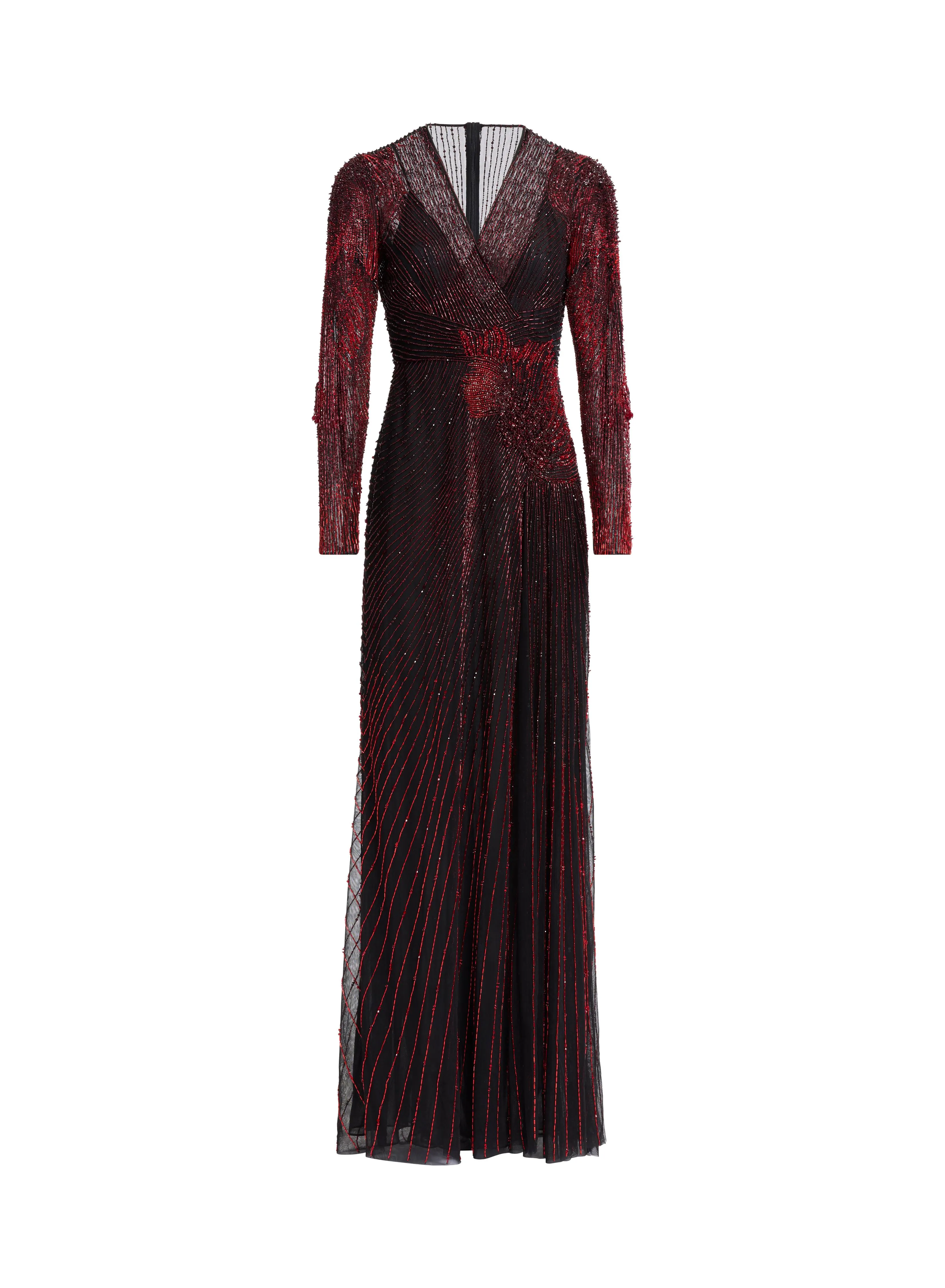 Bead Embroidered Long Dress sold by Elie Saab product image thumbnail 4