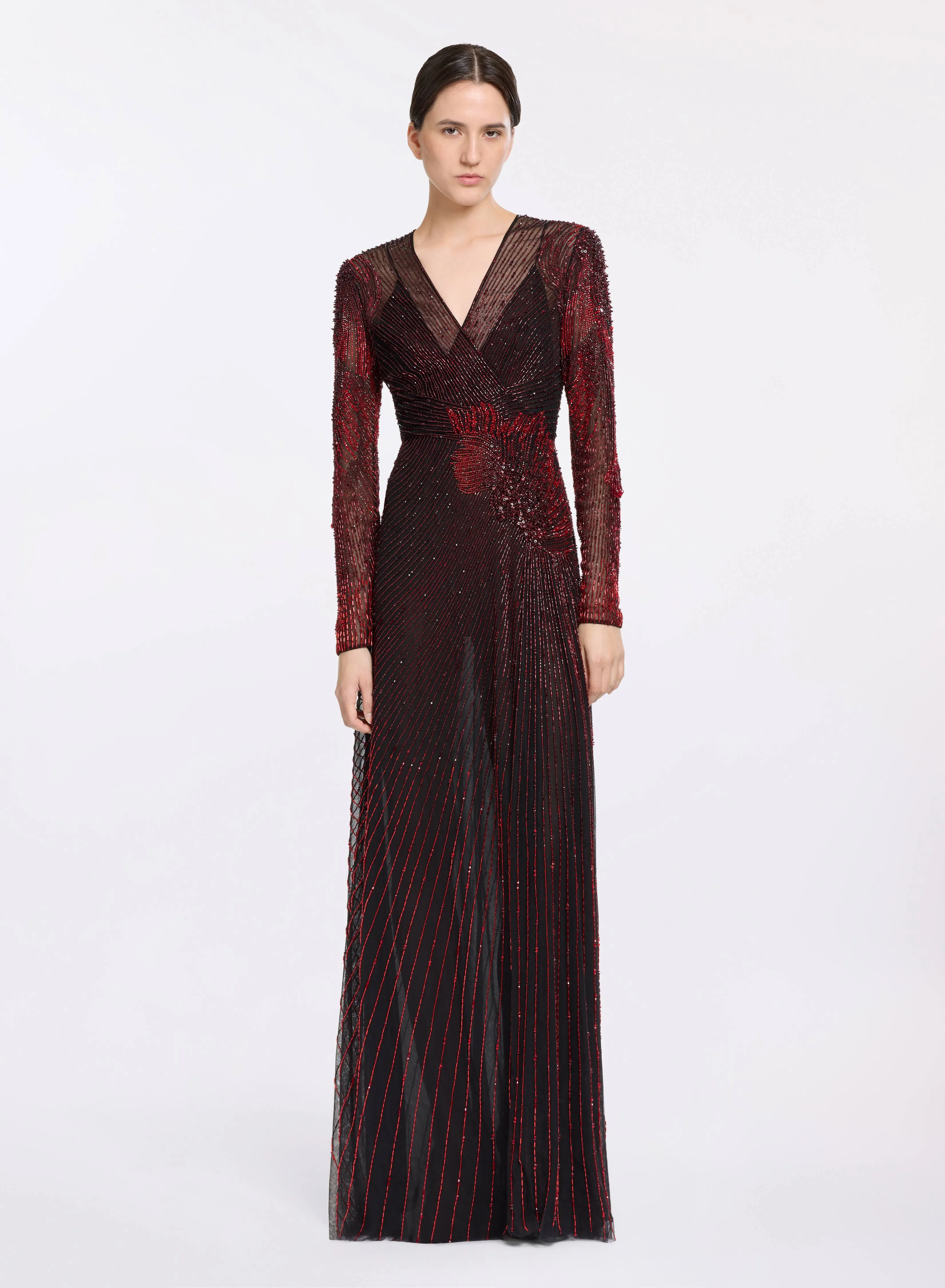 Bead Embroidered Long Dress sold by Elie Saab