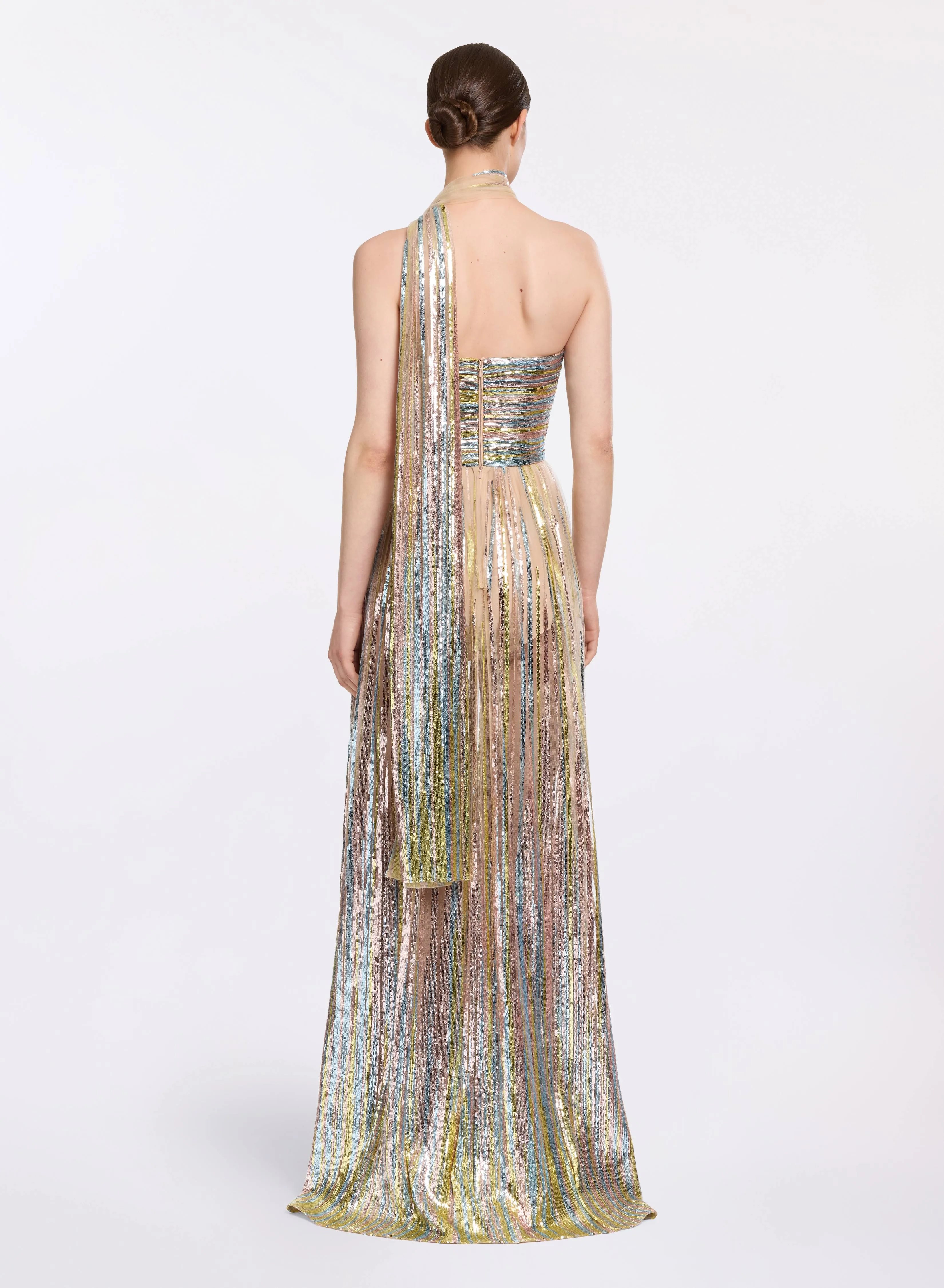 Sequin Embroidered Tulle Dress sold by Elie Saab product image thumbnail 2