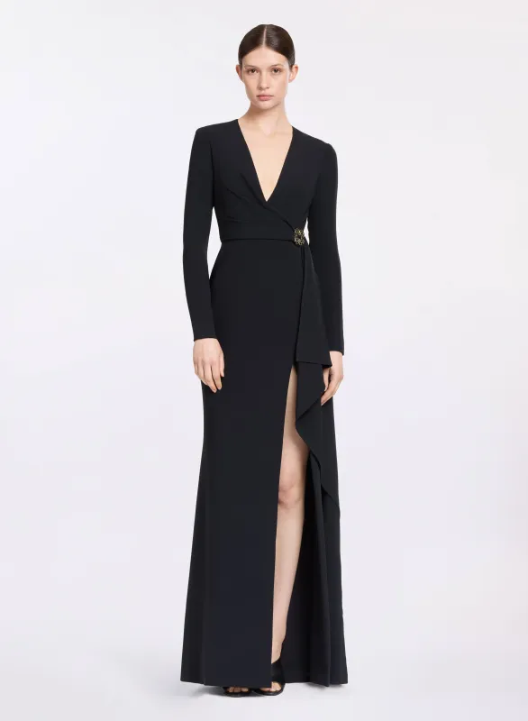 V-Neck Cady Dress sold by Elie Saab