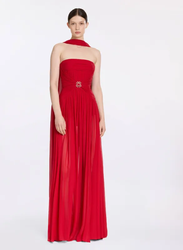Strapless Silk Dress sold by Elie Saab