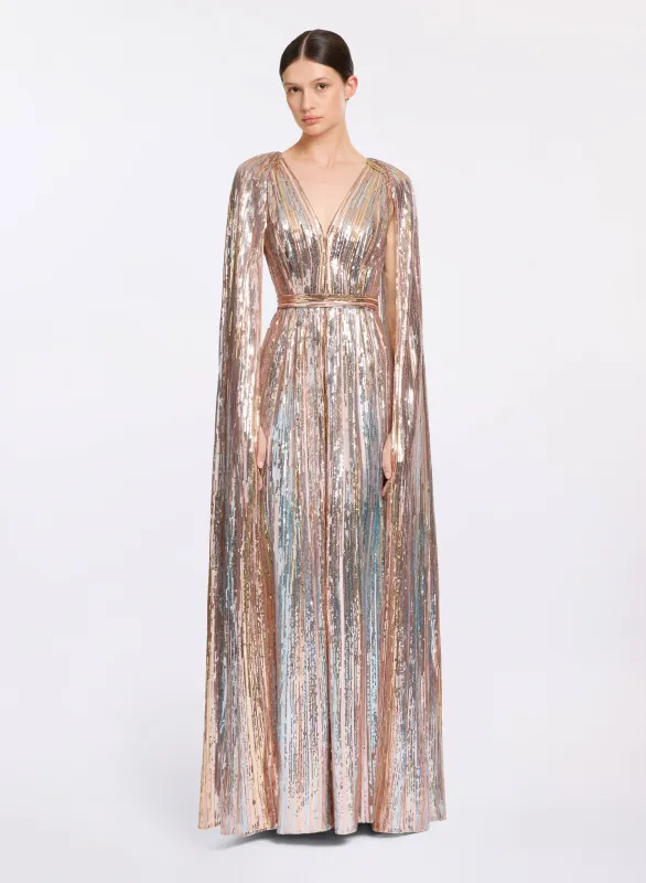Multicolor Sequin Embroidered Dress sold by Elie Saab