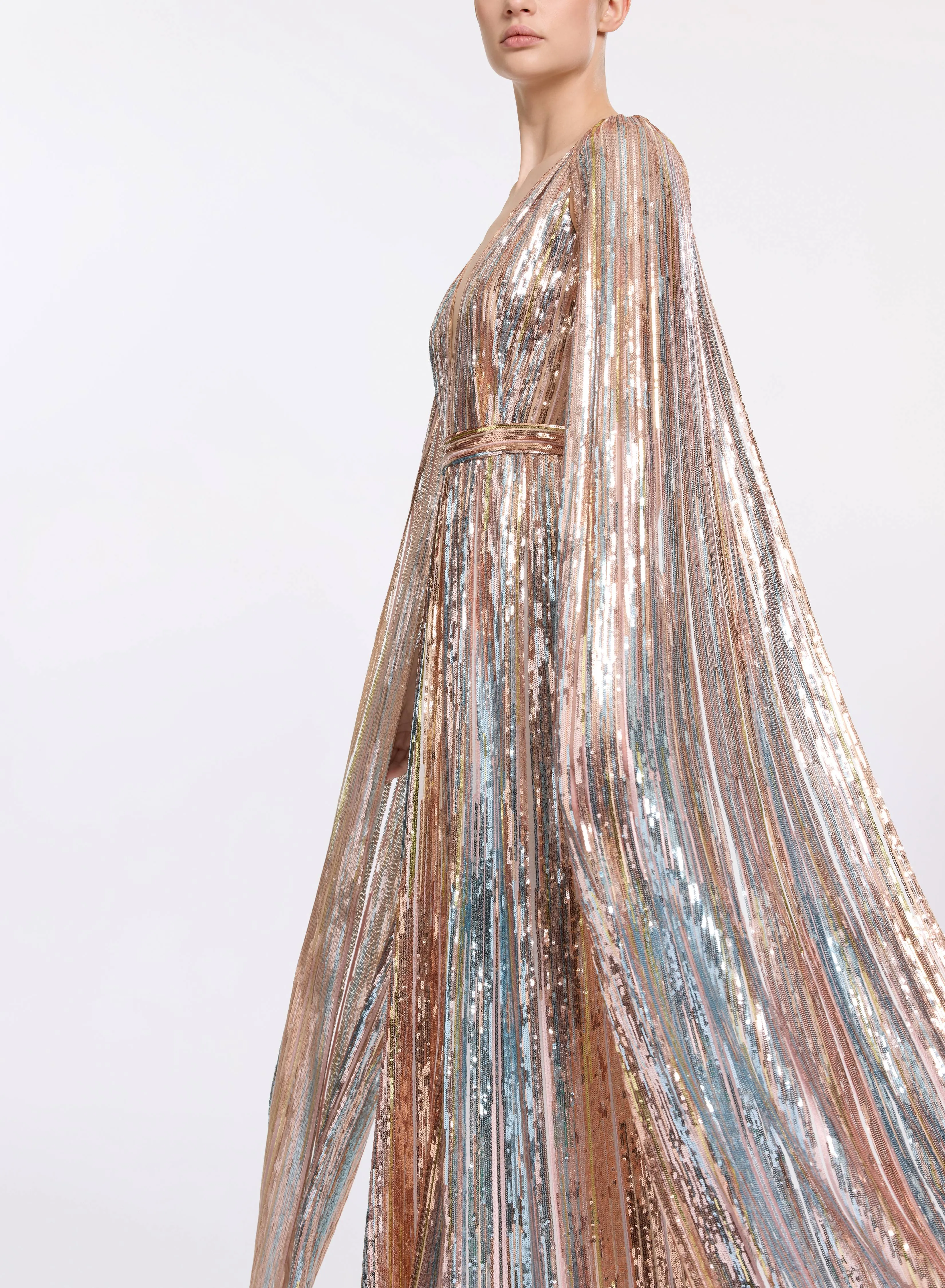 Multicolor Sequin Embroidered Dress sold by Elie Saab product image thumbnail 3