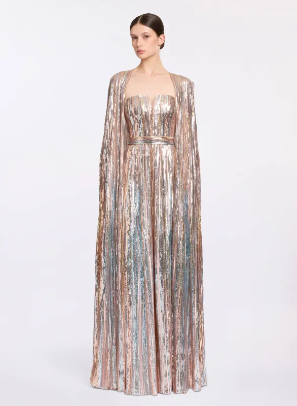 Multicolor Sequin Embroidered Dress sold by Elie Saab