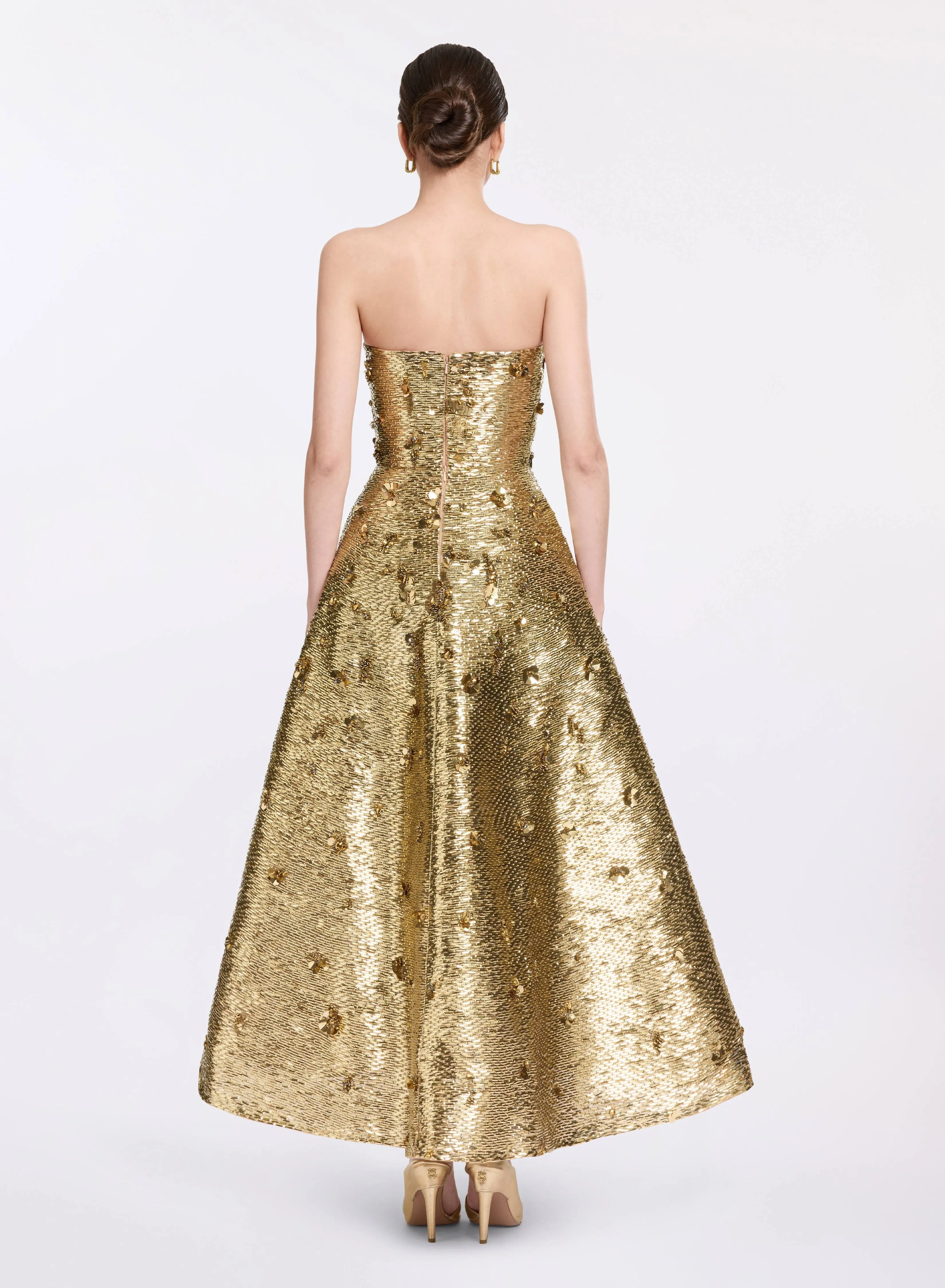 Bead Embroidered Golden Gown sold by Elie Saab product image thumbnail 2
