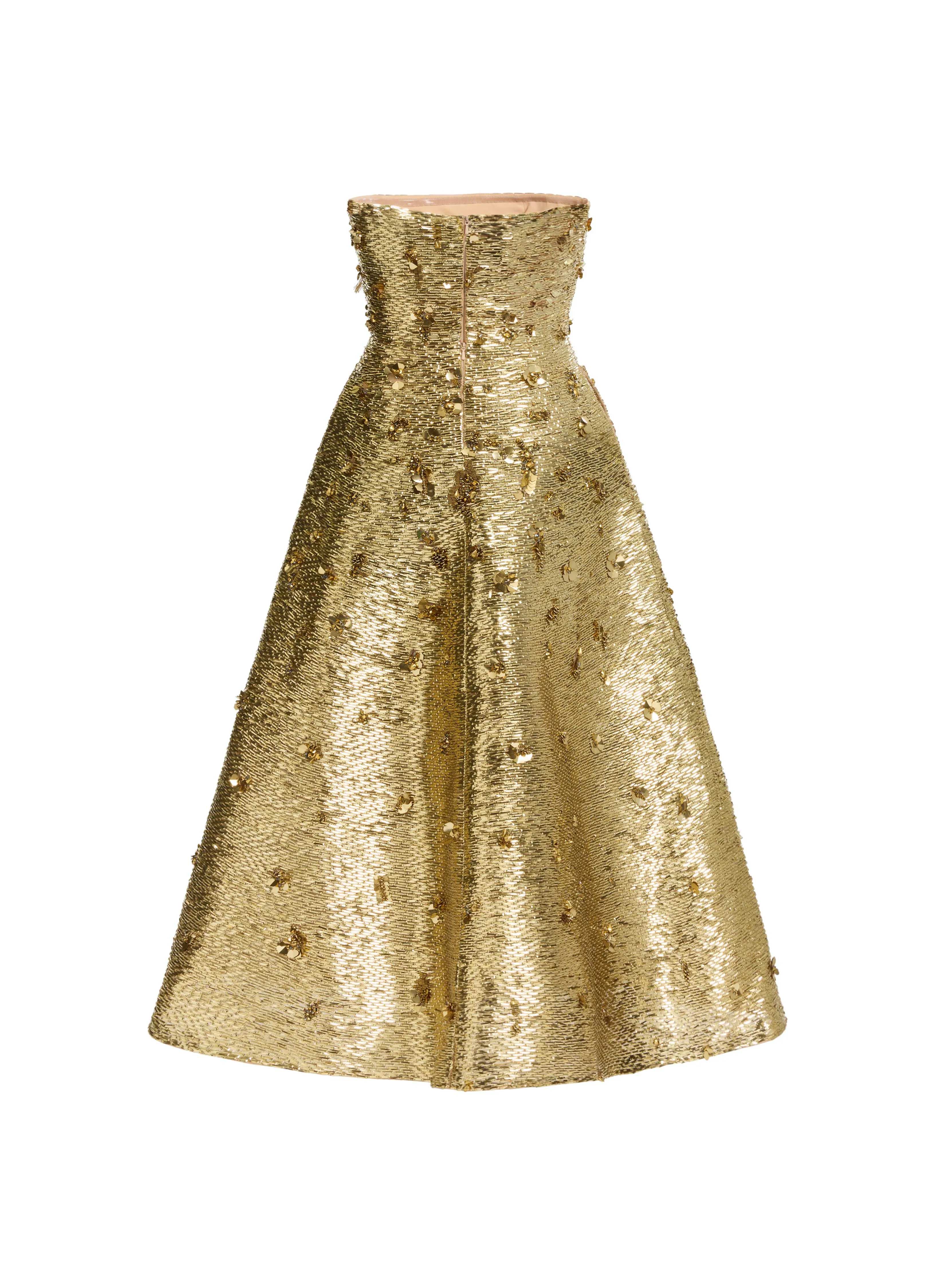 Bead Embroidered Golden Gown sold by Elie Saab product image thumbnail 5