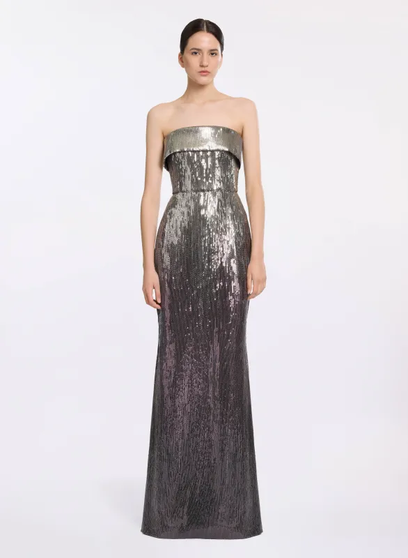 Strapless Gradient Sequin Gown sold by Elie Saab