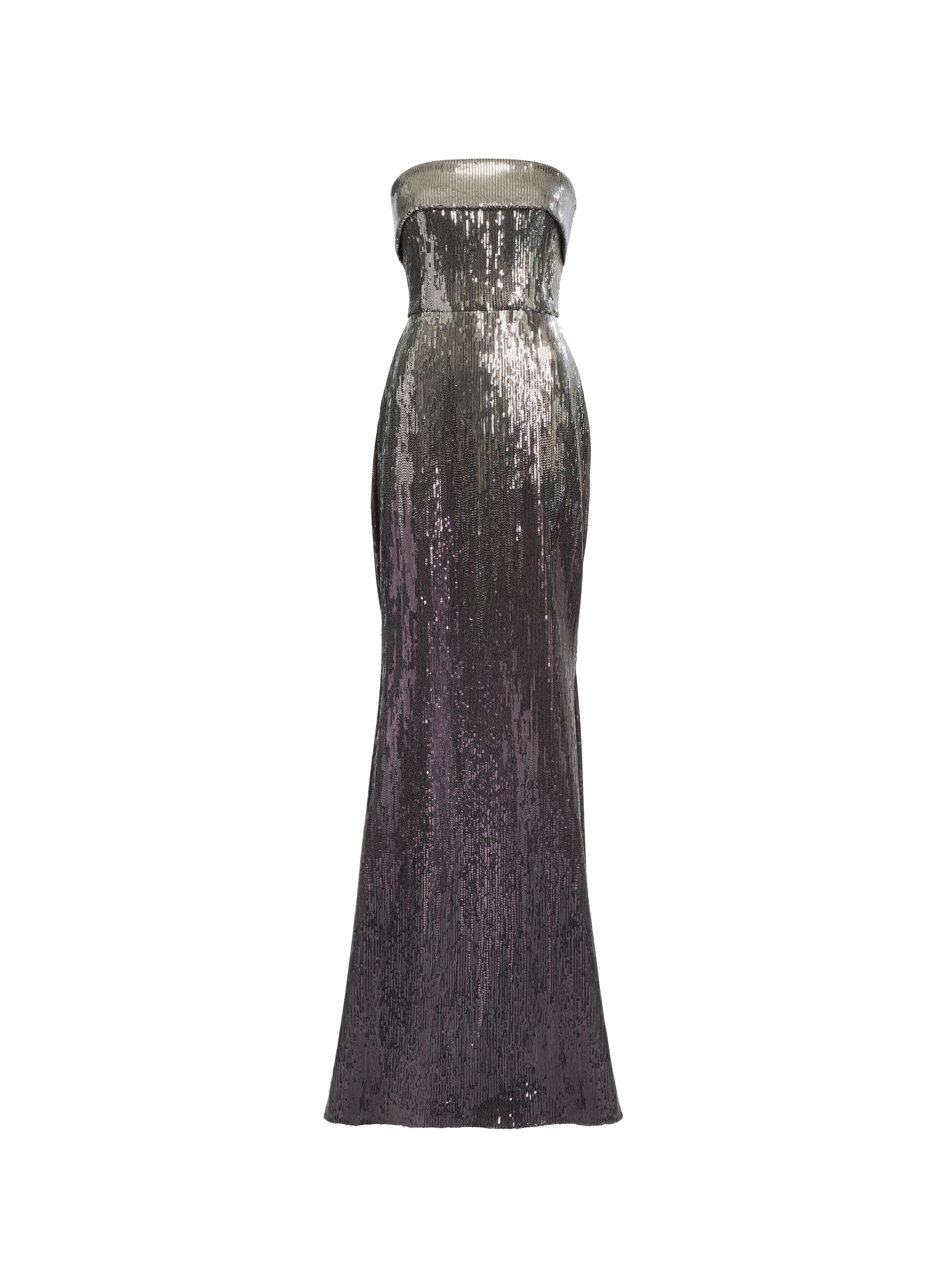 Strapless Gradient Sequin Gown sold by Elie Saab product image thumbnail 4