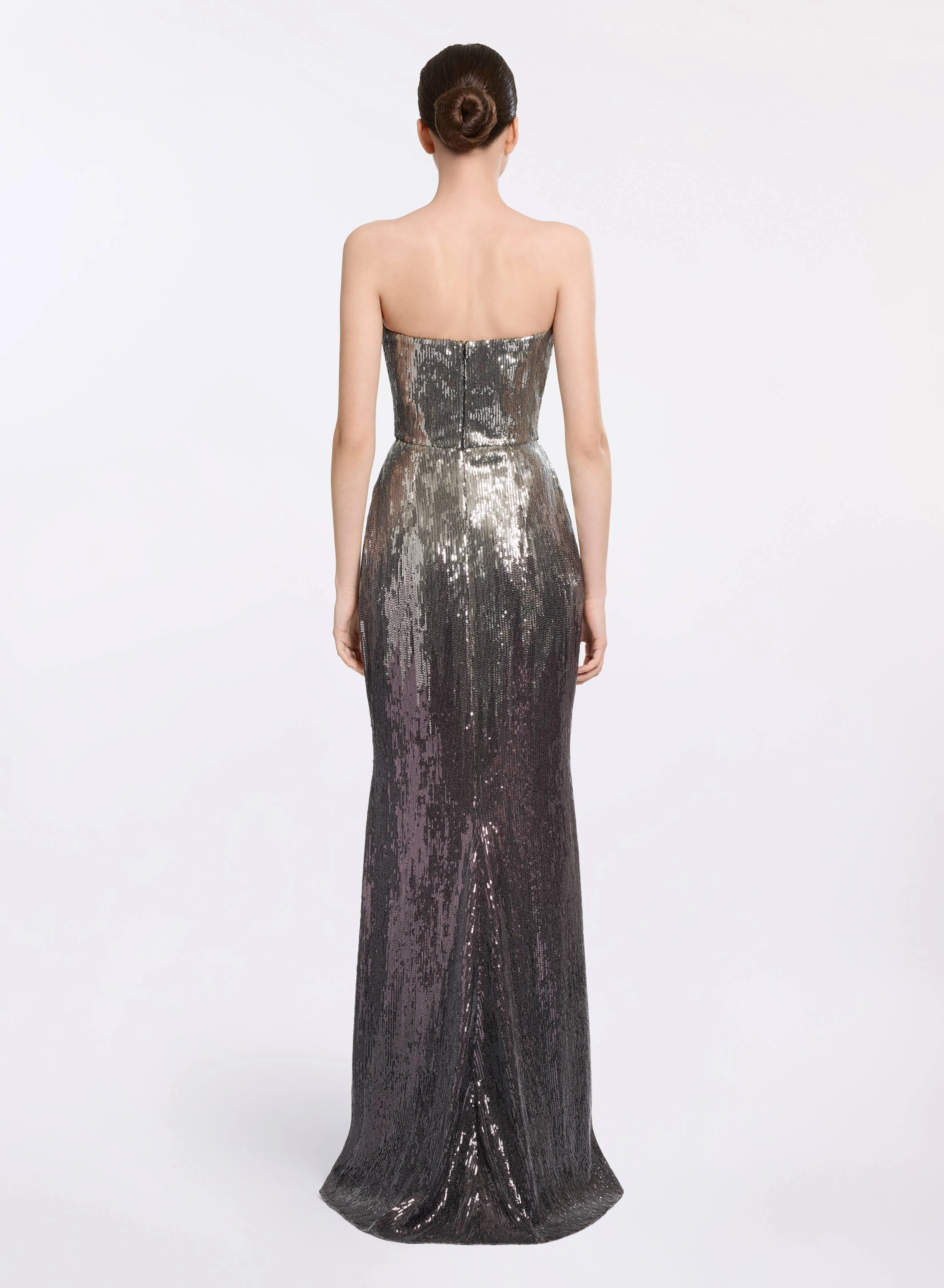 Strapless Gradient Sequin Gown sold by Elie Saab product image thumbnail 2