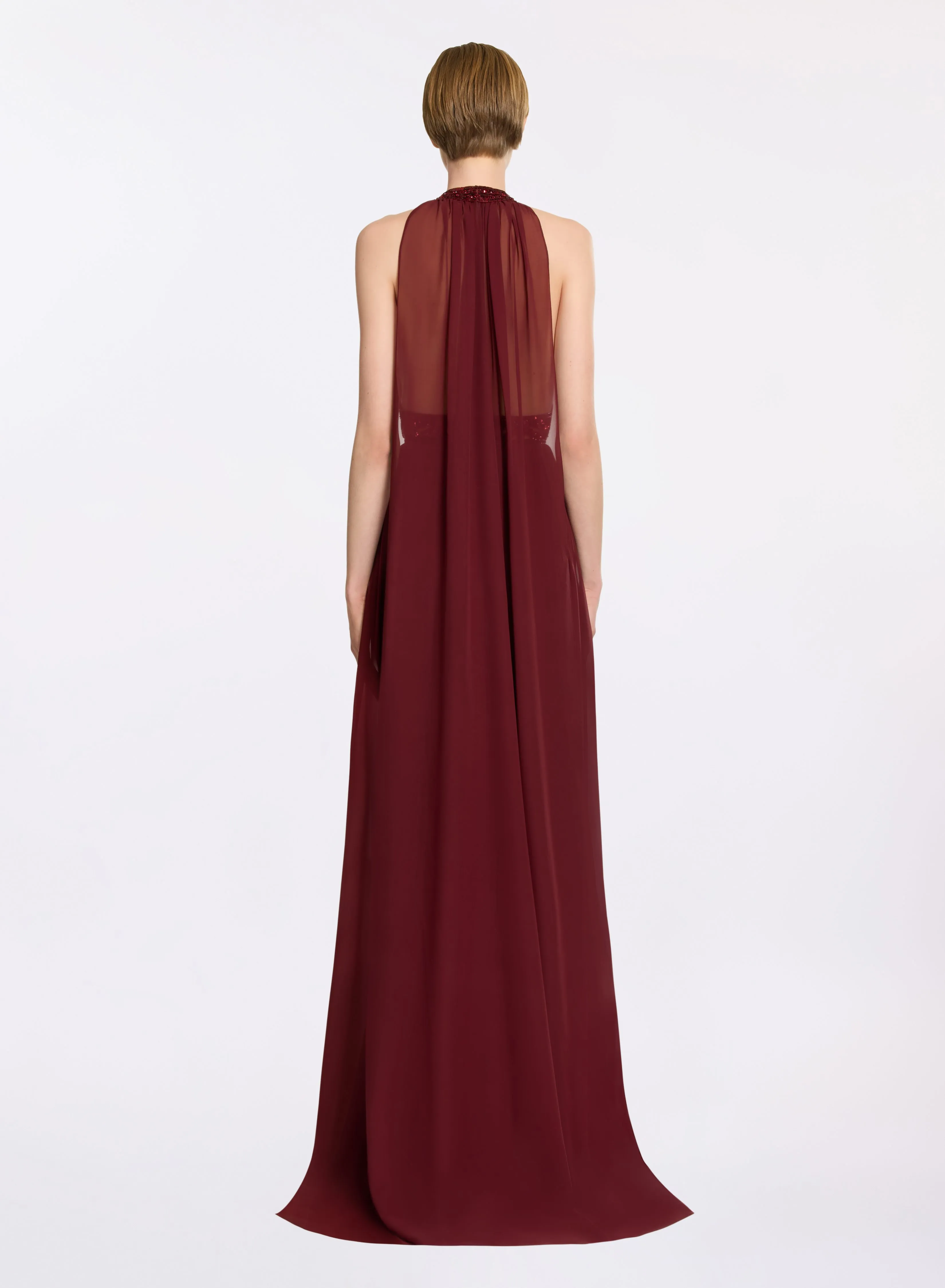 Bead Embroidered and Silk Long Dress sold by Elie Saab product image thumbnail 2