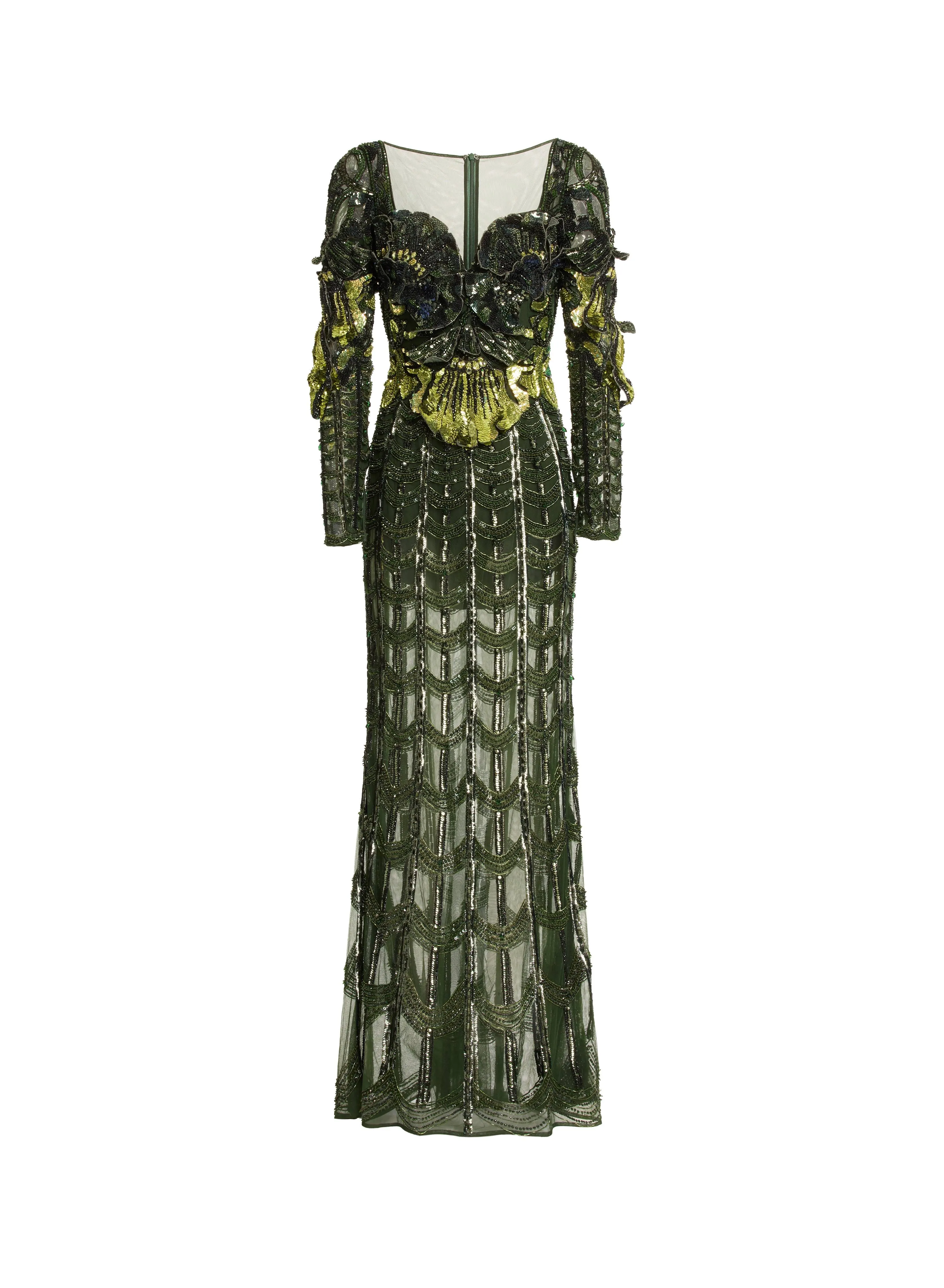 Scalloped Bead Embroidered Dress sold by Elie Saab product image thumbnail 3