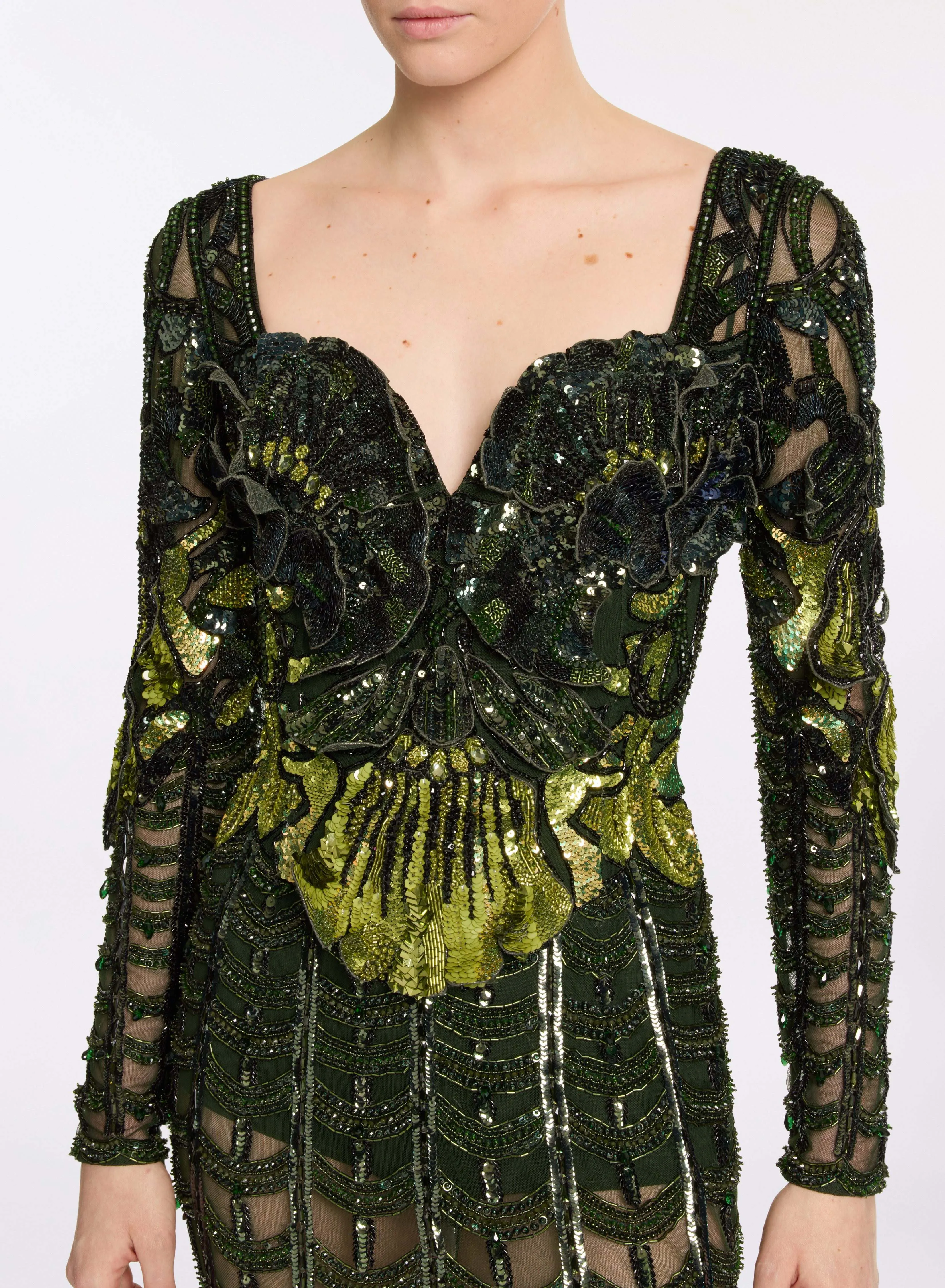 Scalloped Bead Embroidered Dress sold by Elie Saab product image thumbnail 5