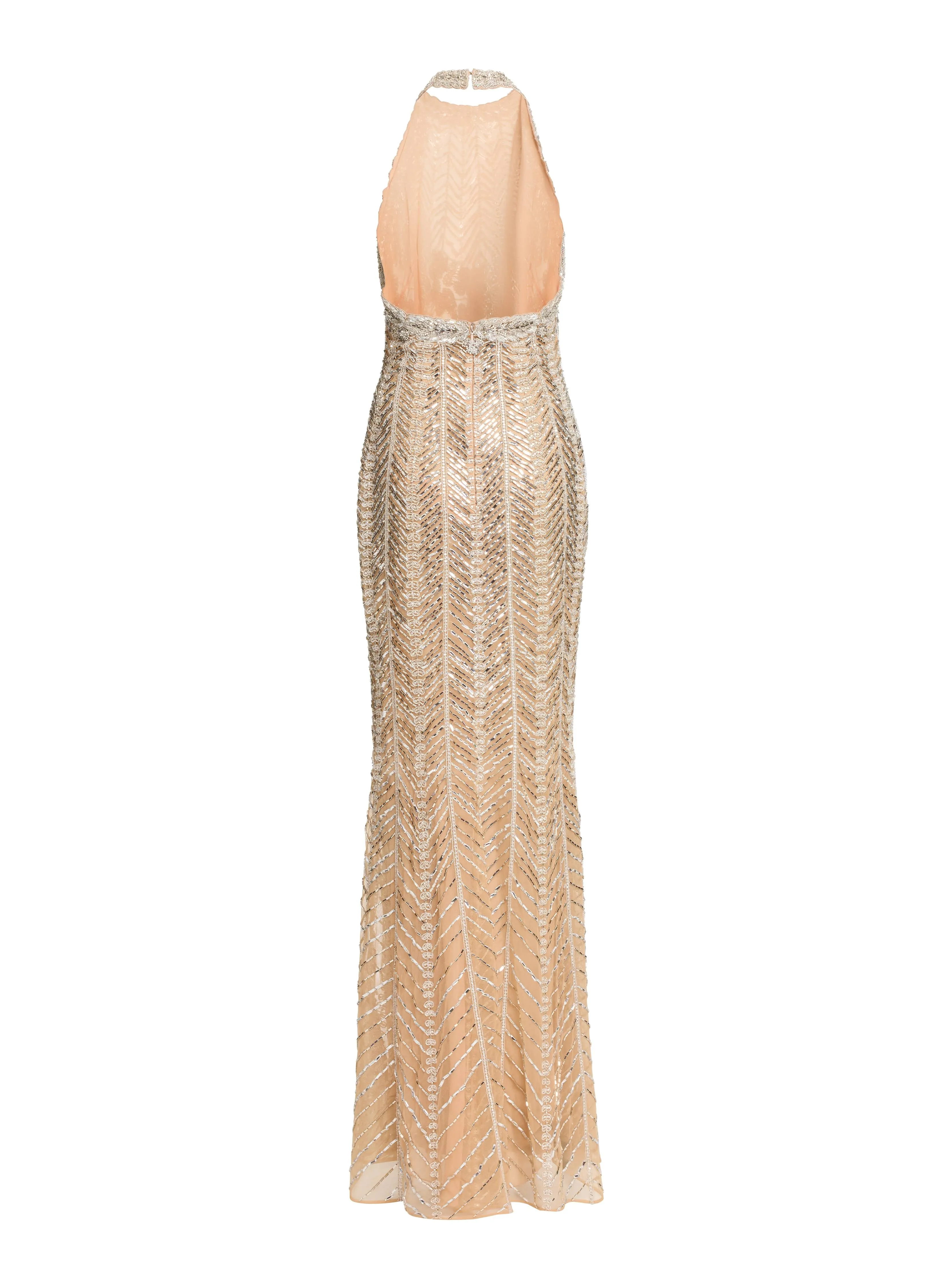 Bead Embroidered Long Dress sold by Elie Saab product image thumbnail 4