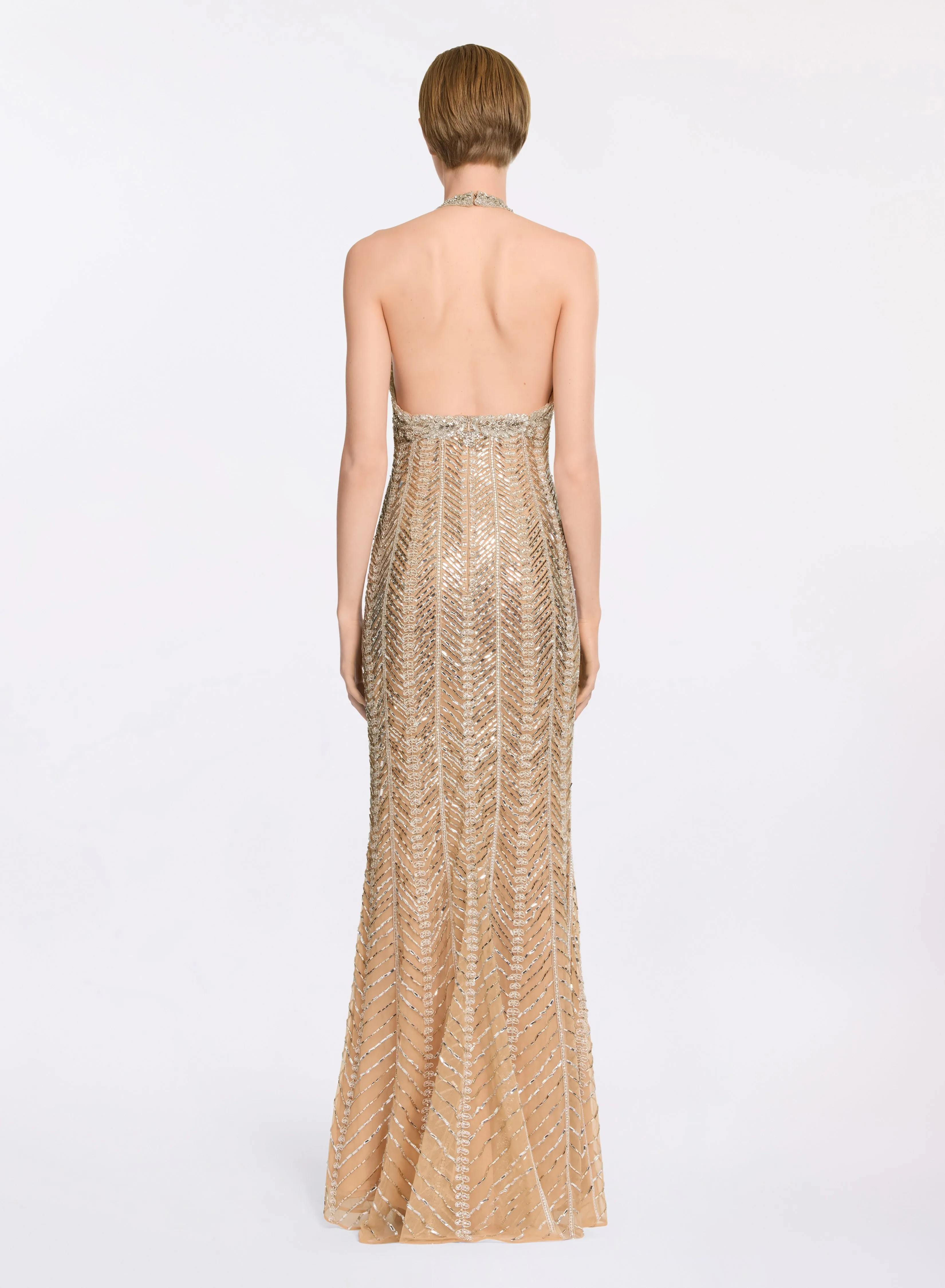 Bead Embroidered Long Dress sold by Elie Saab product image thumbnail 2