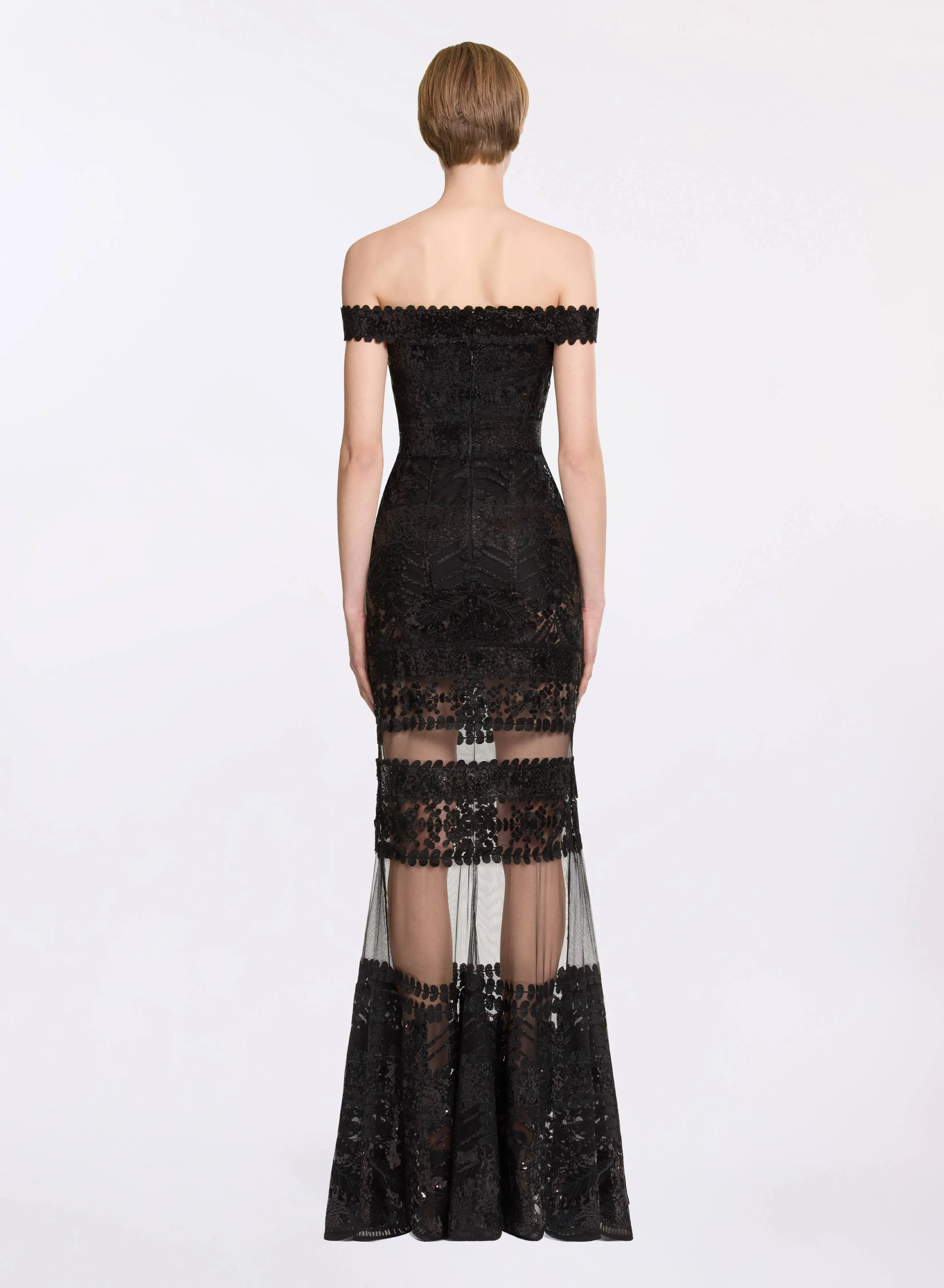 Sequin Embroidered Long Dress sold by Elie Saab product image thumbnail 2