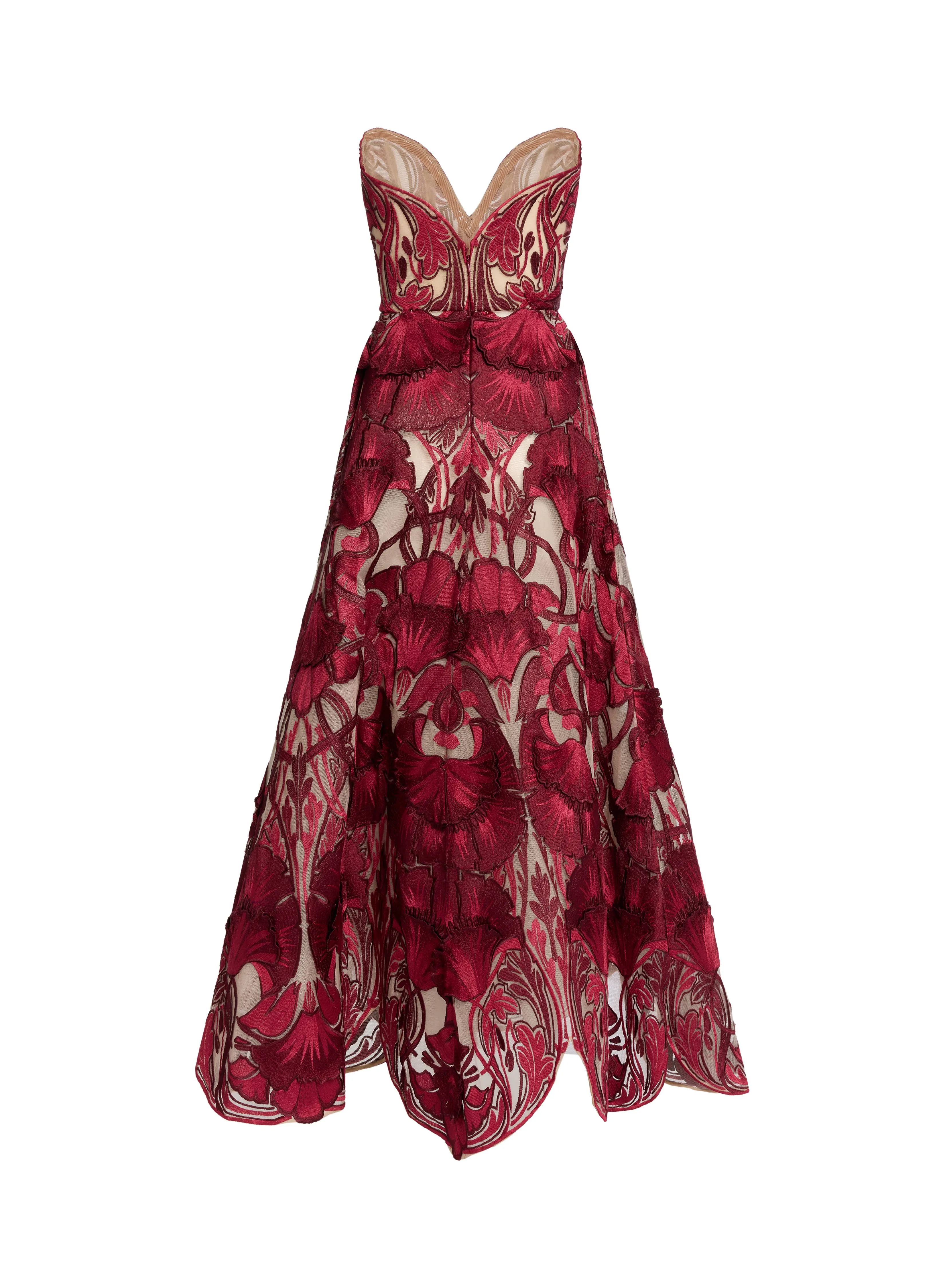Sequin Embroidered Tulle Midi Dress sold by Elie Saab product image thumbnail 4