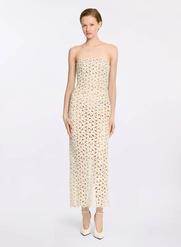 Macramé Midi Dress sold by Elie Saab