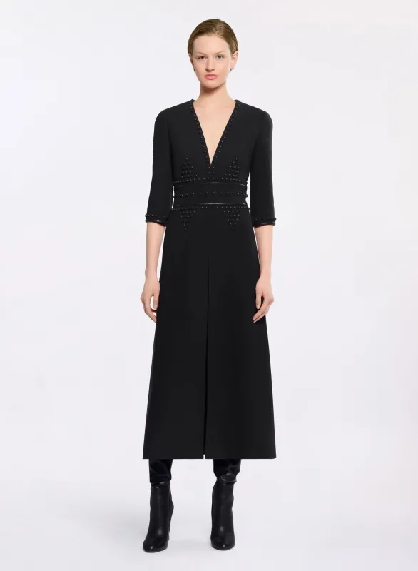 Embellished Wool Midi Dress sold by Elie Saab