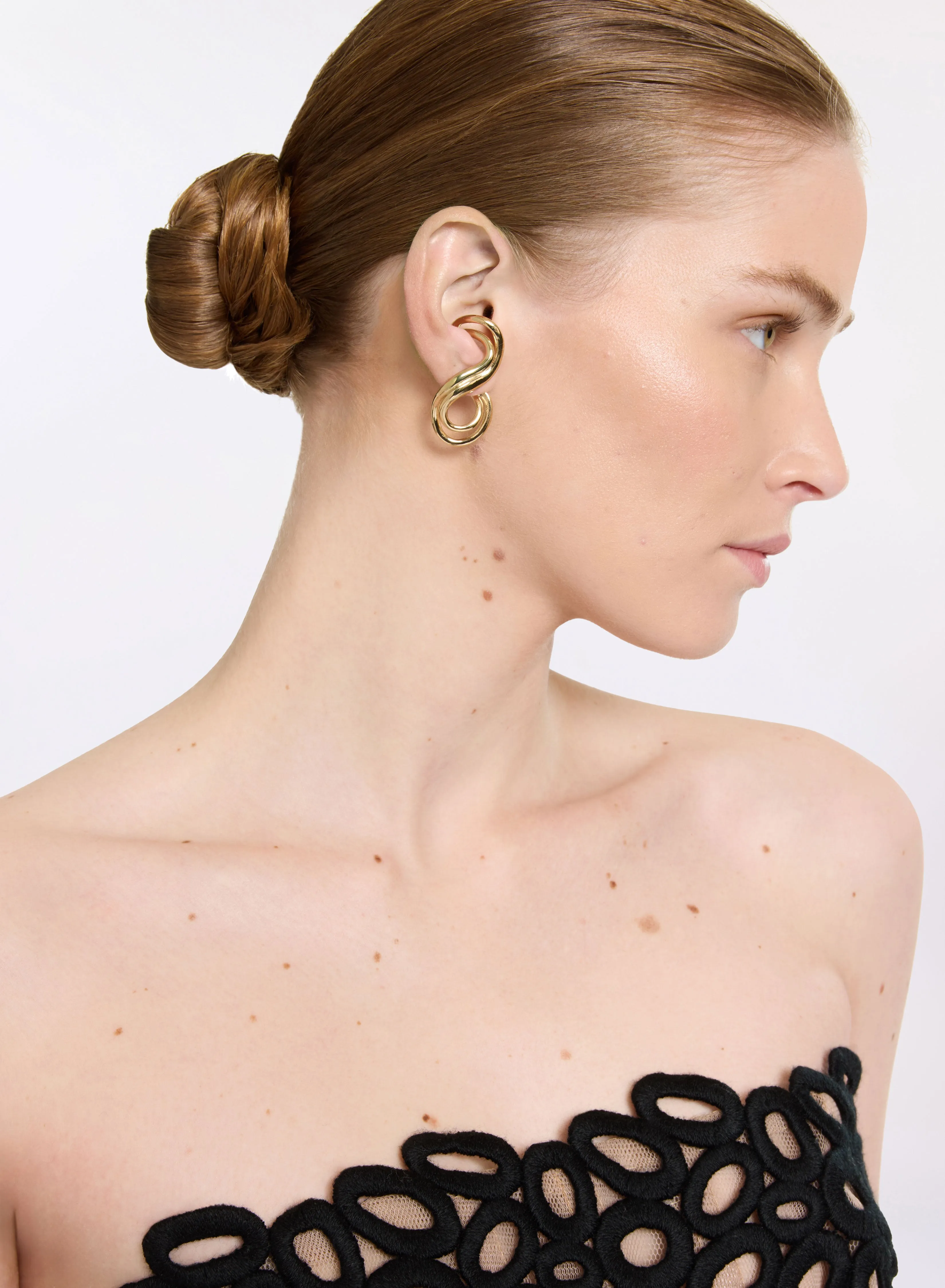 S-Shaped Earrings sold by Elie Saab