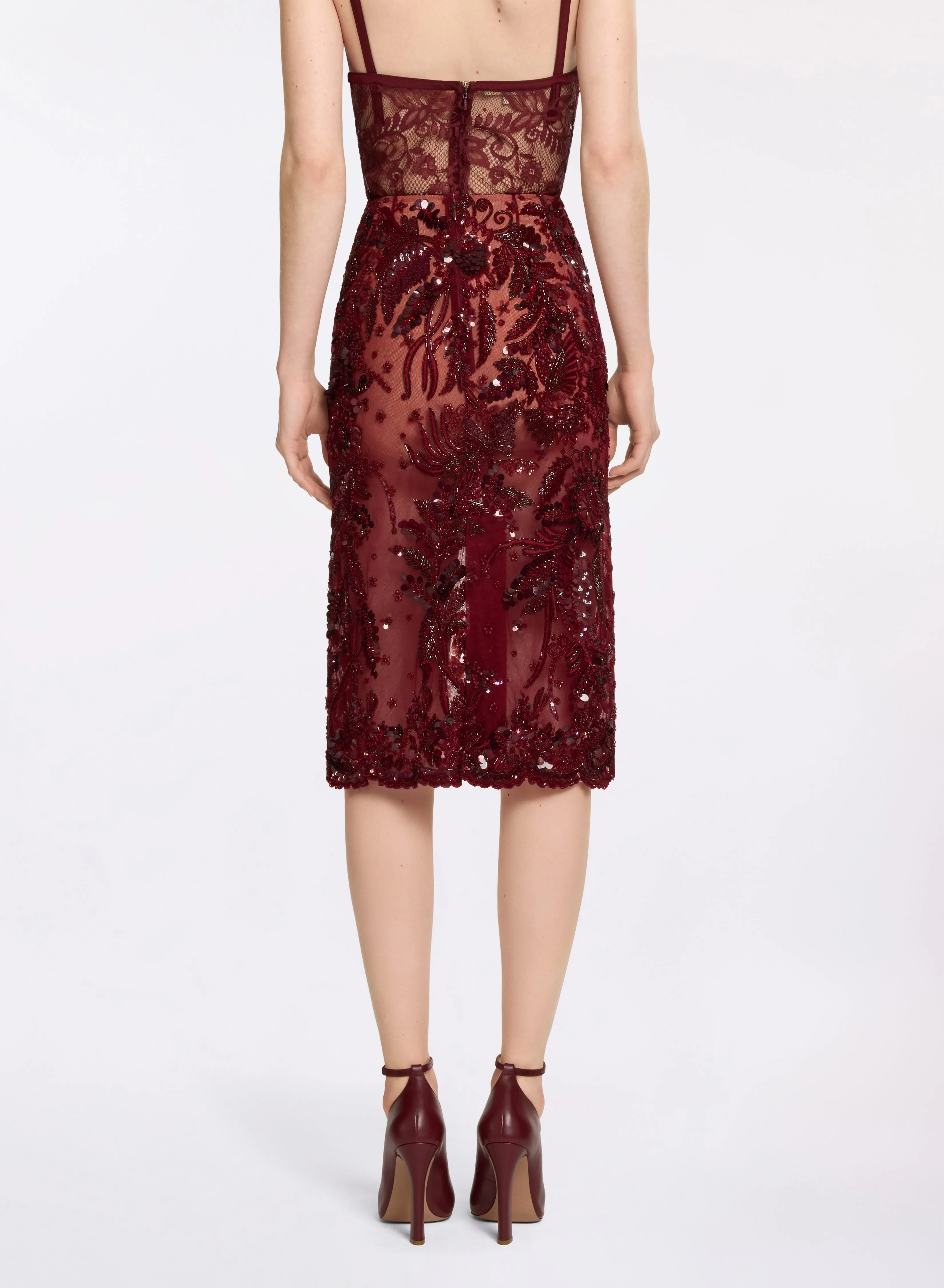 Bead Embroidered Midi Skirt sold by Elie Saab product image thumbnail 3