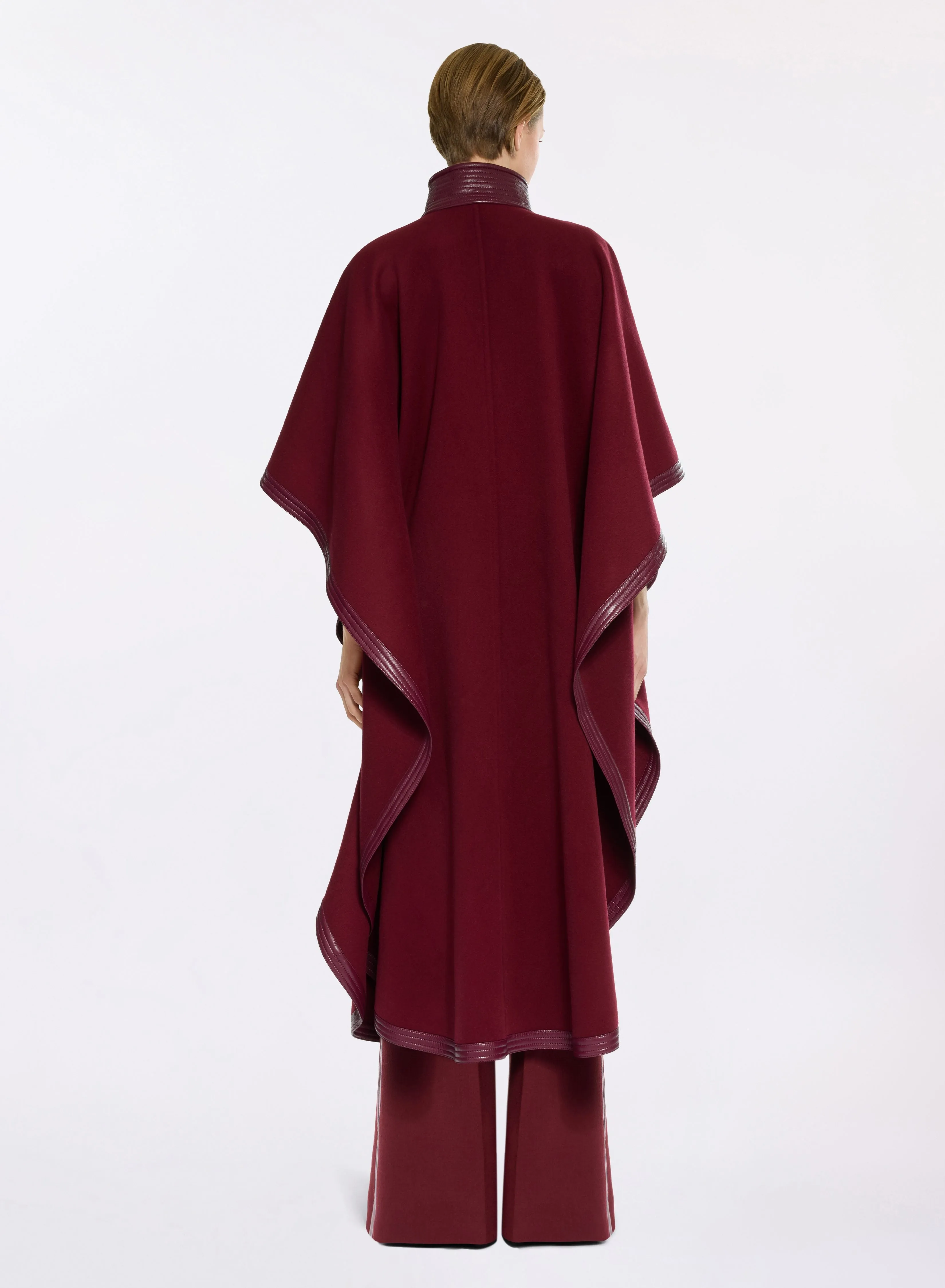 Wool and Leather Cape sold by Elie Saab product image thumbnail 2