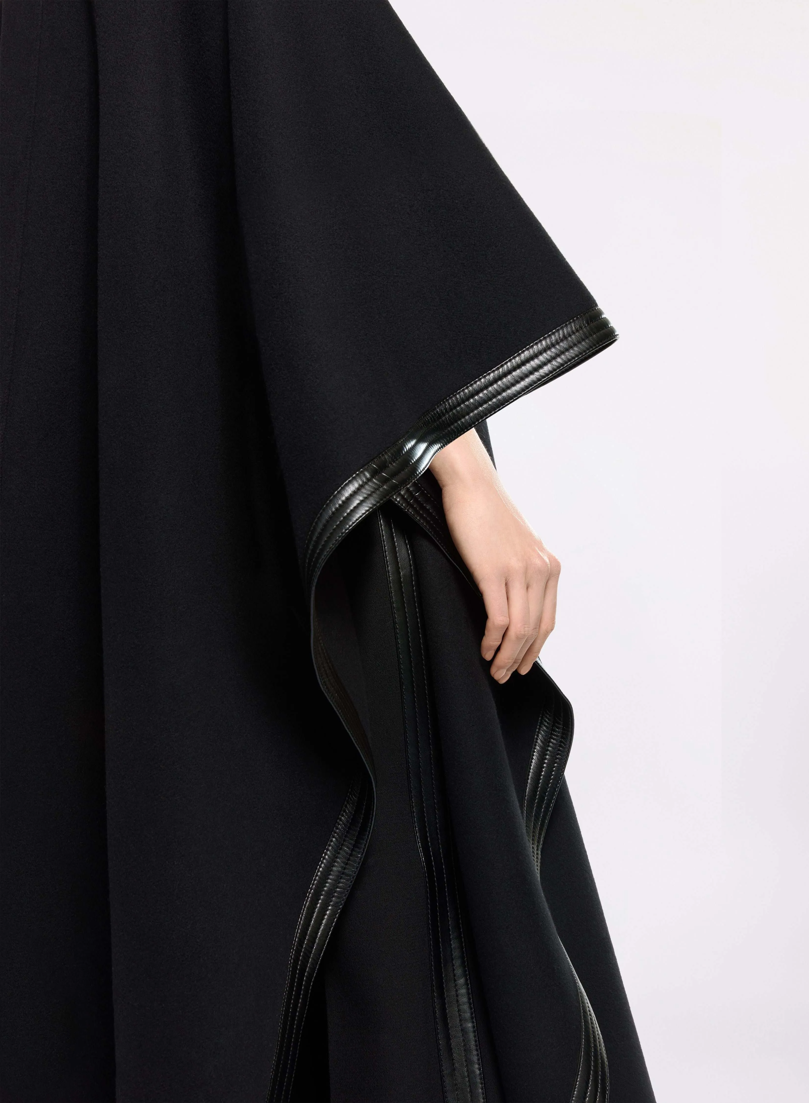 Wool and Leather Cape sold by Elie Saab product image thumbnail 3