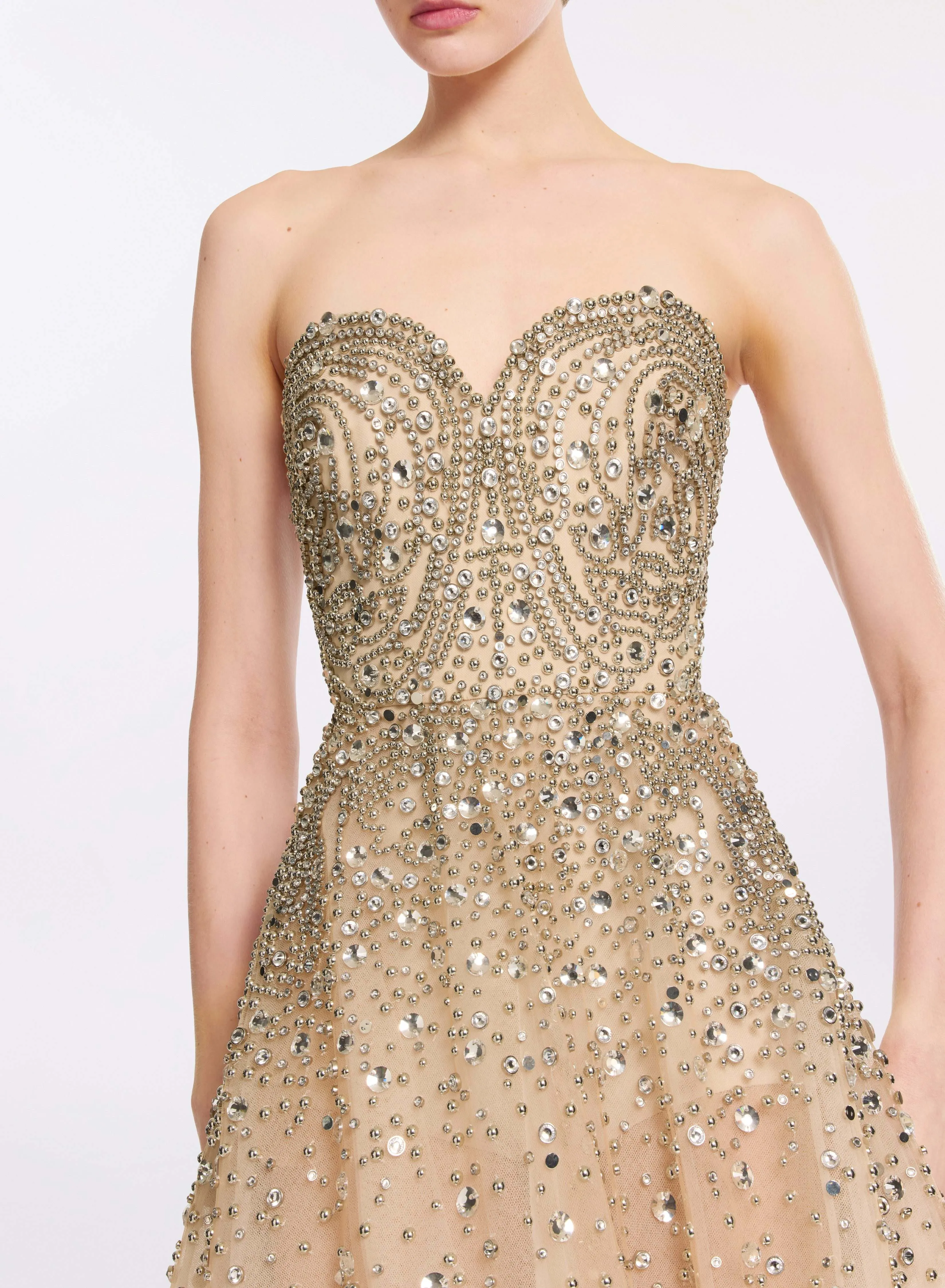 Stud Embellished Long Dress sold by Elie Saab product image thumbnail 3