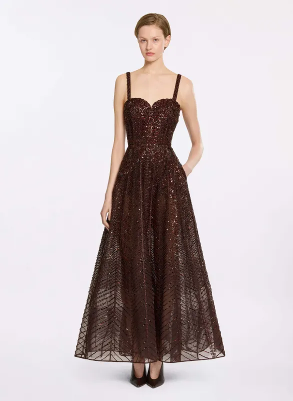 Bead Embroidered Midi Dress sold by Elie Saab
