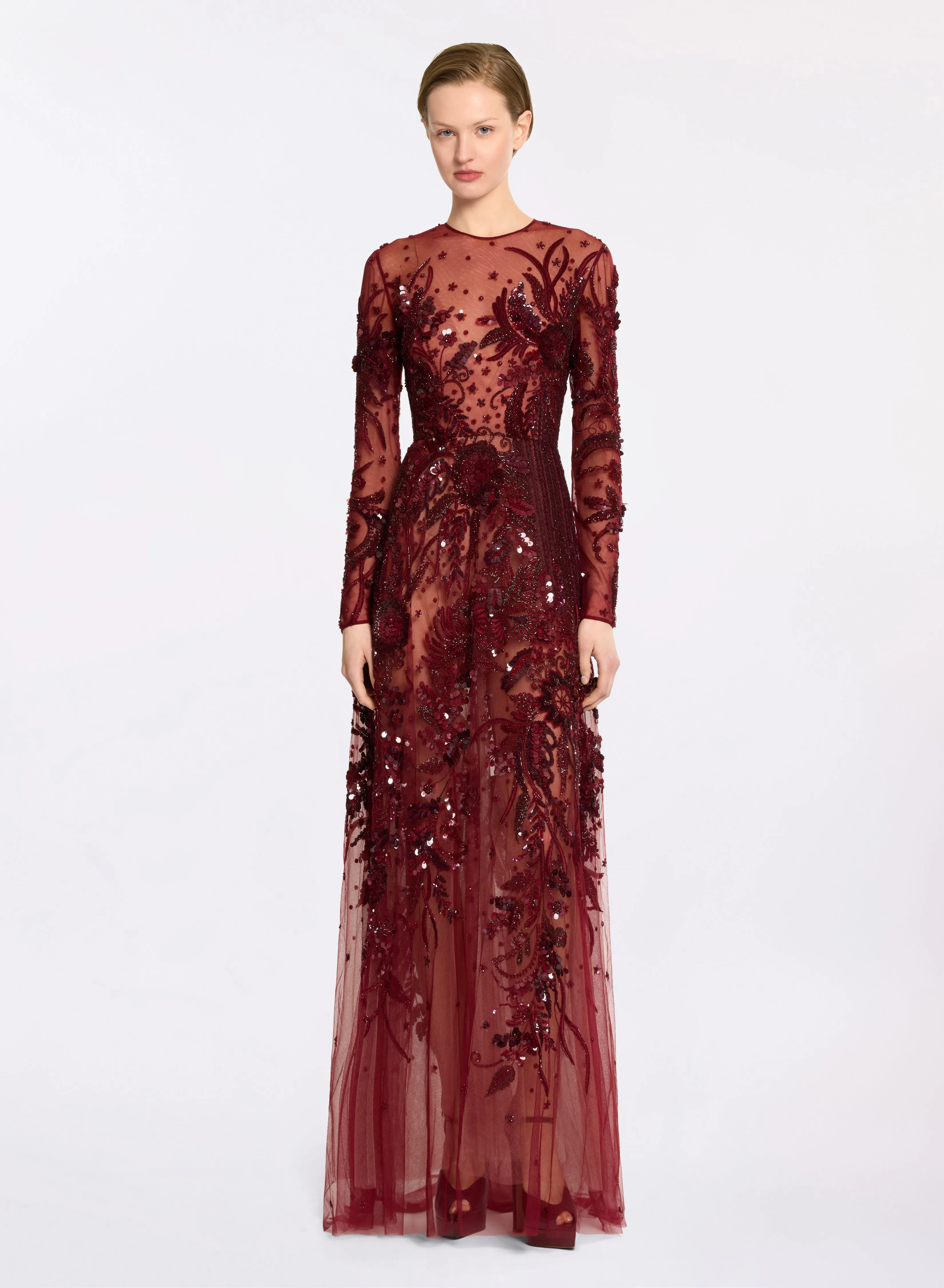 Bead Embroidered Long Dress sold by Elie Saab