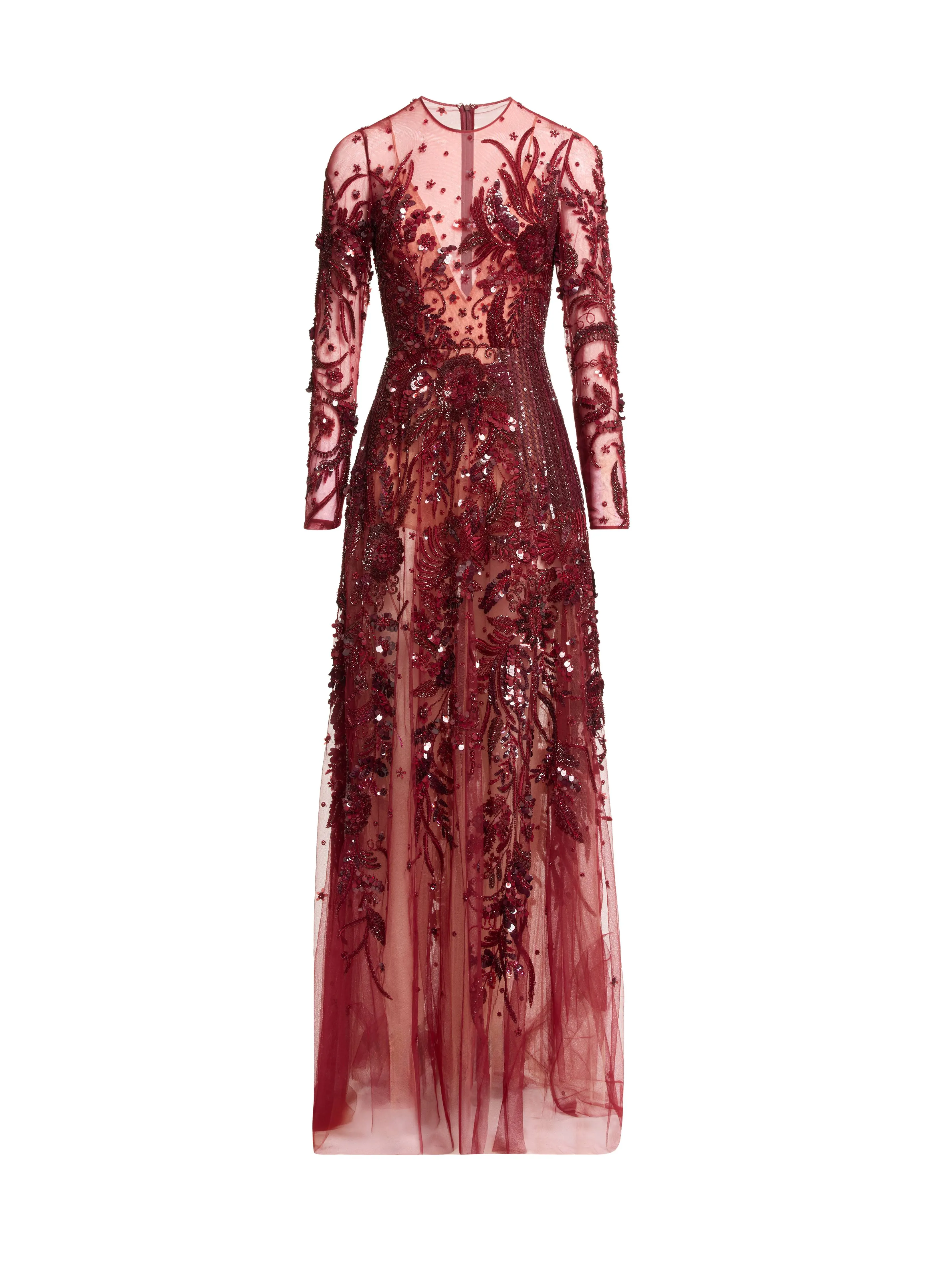 Bead Embroidered Long Dress sold by Elie Saab product image thumbnail 3