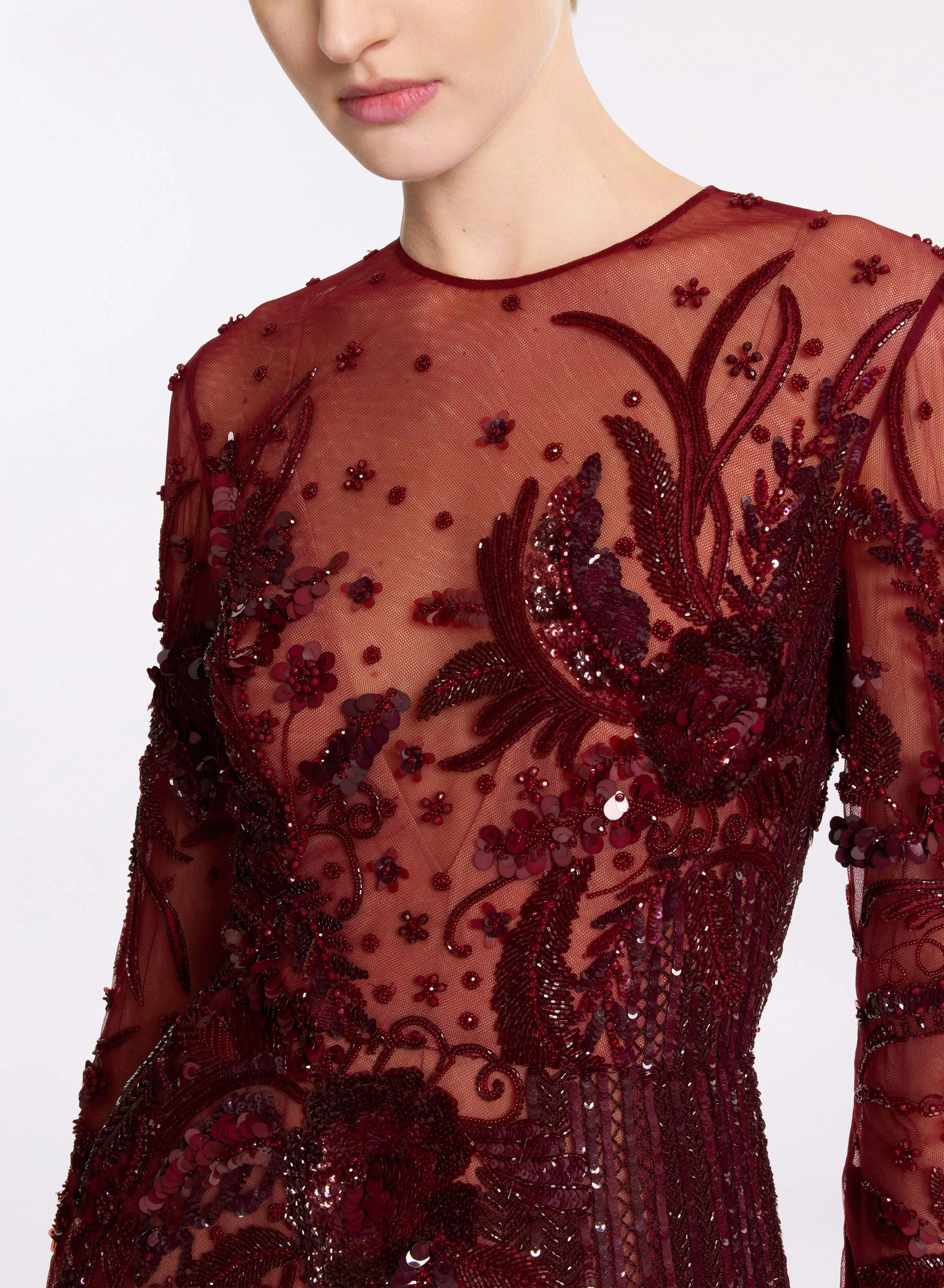 Bead Embroidered Long Dress sold by Elie Saab product image thumbnail 5