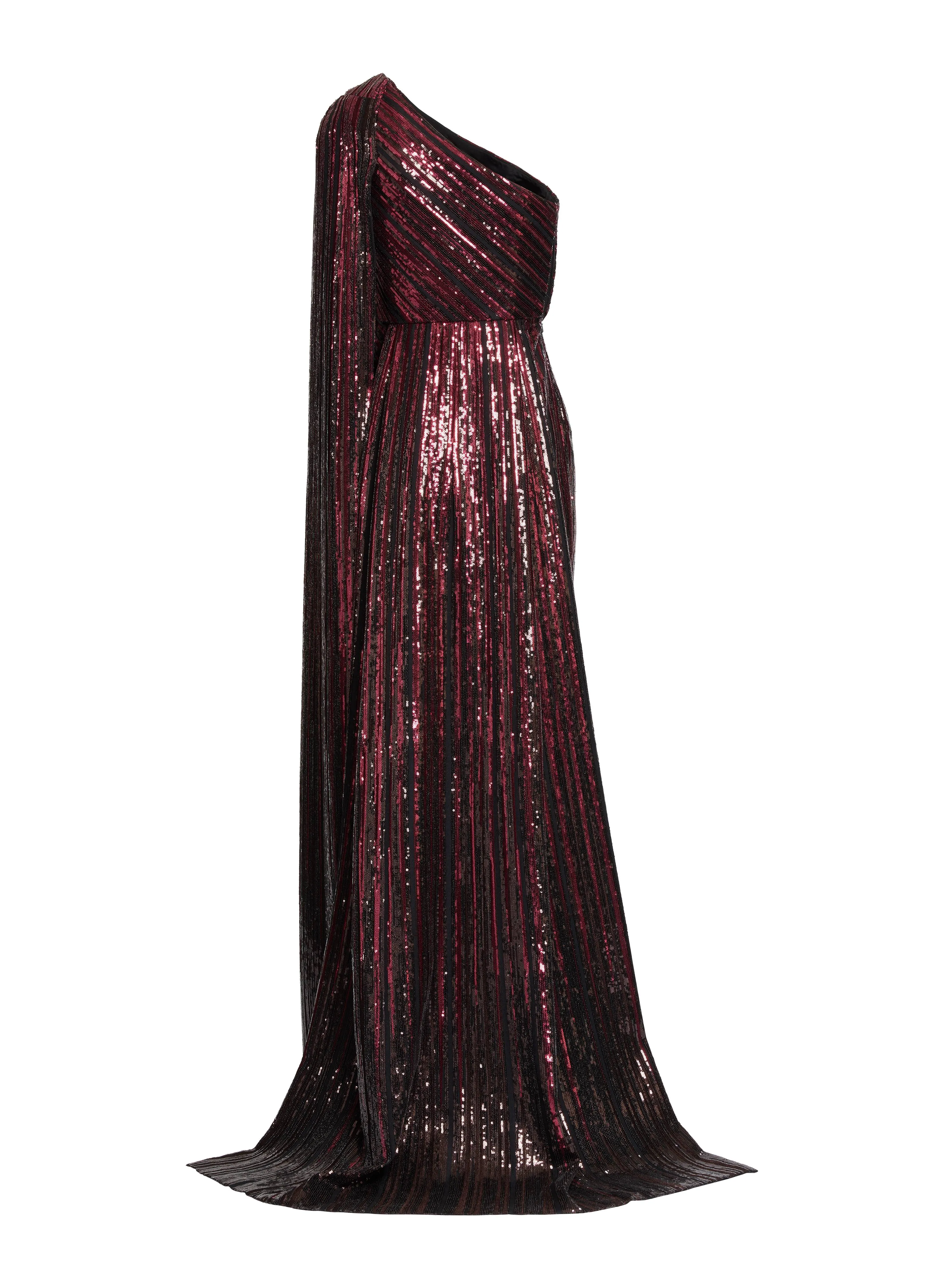 Asymmetrical Sequin Embroidered Dress sold by Elie Saab product image thumbnail 4