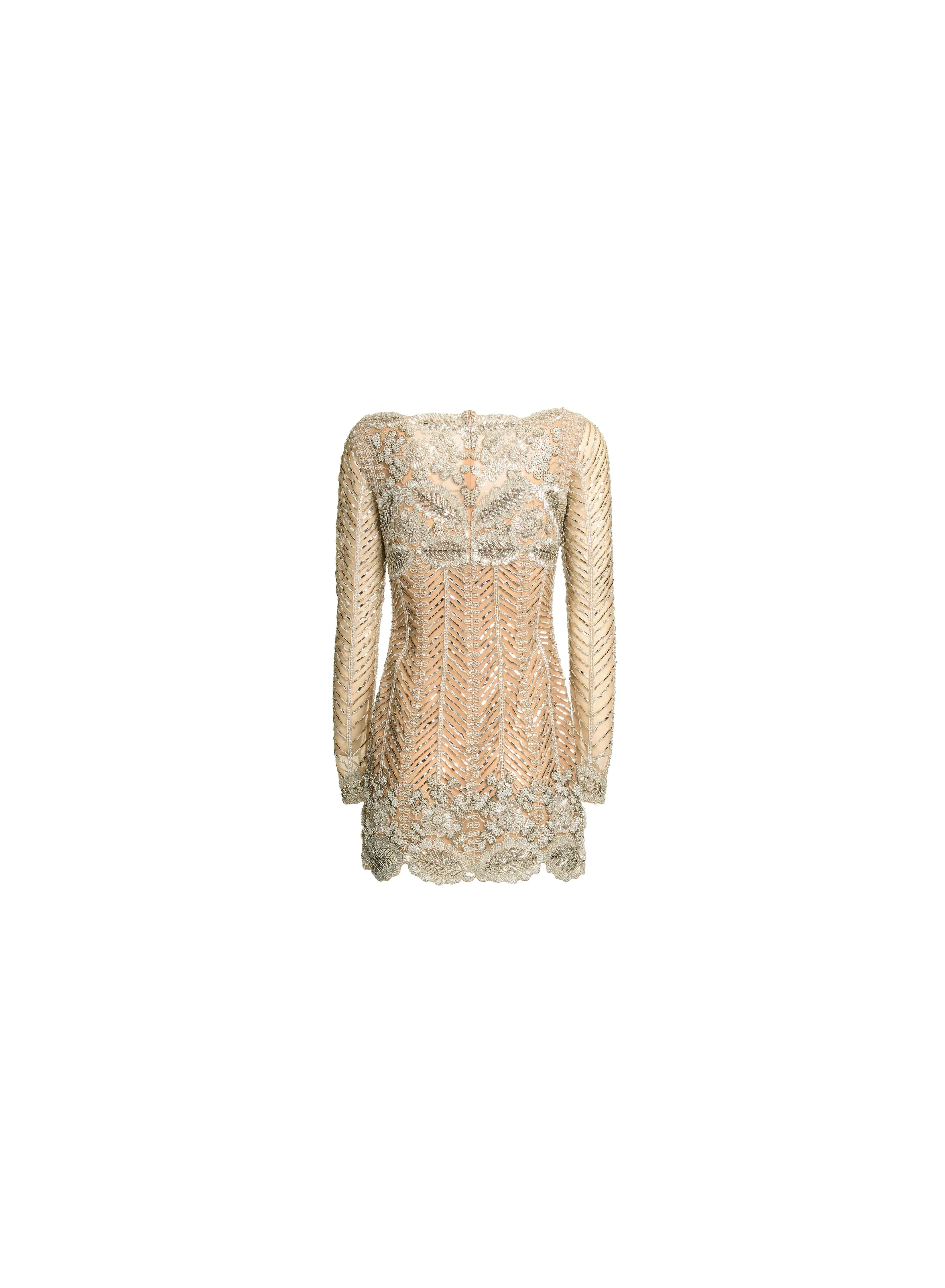 Bead Embroidered Short Dress sold by Elie Saab product image thumbnail 4