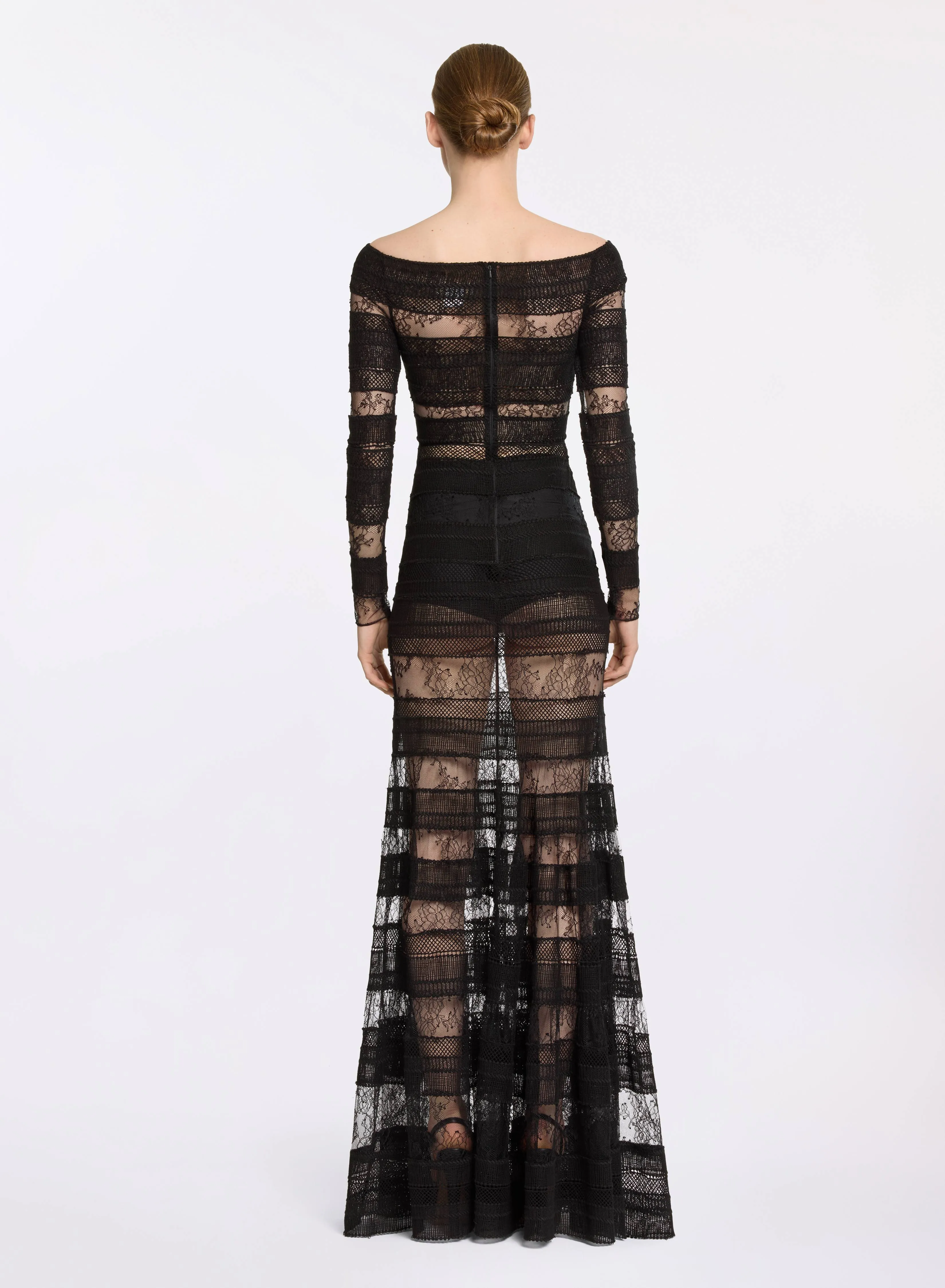 Macramé and Lace Long Dress sold by Elie Saab product image thumbnail 4