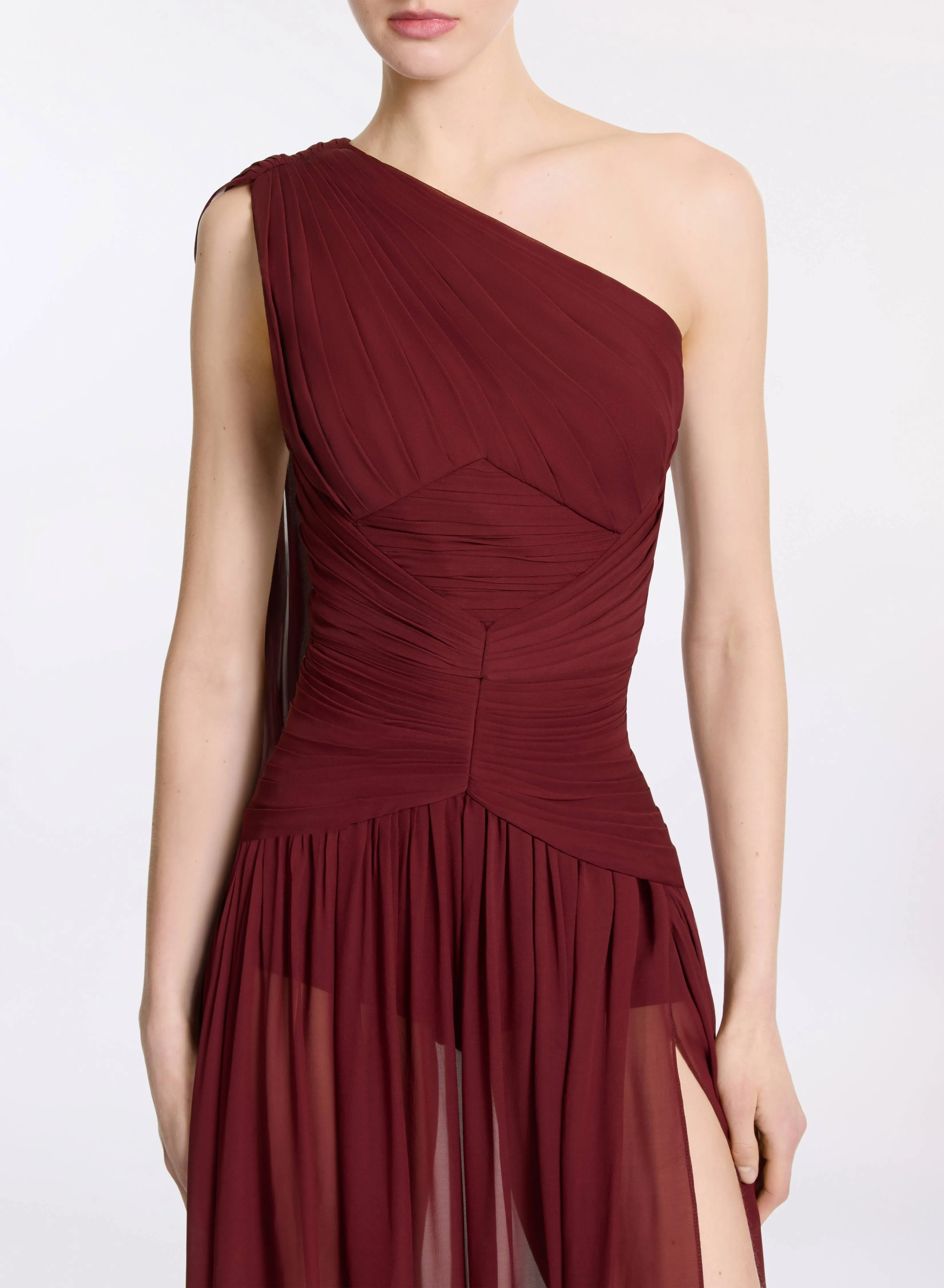 Asymmetrical Silk Dress sold by Elie Saab product image thumbnail 5