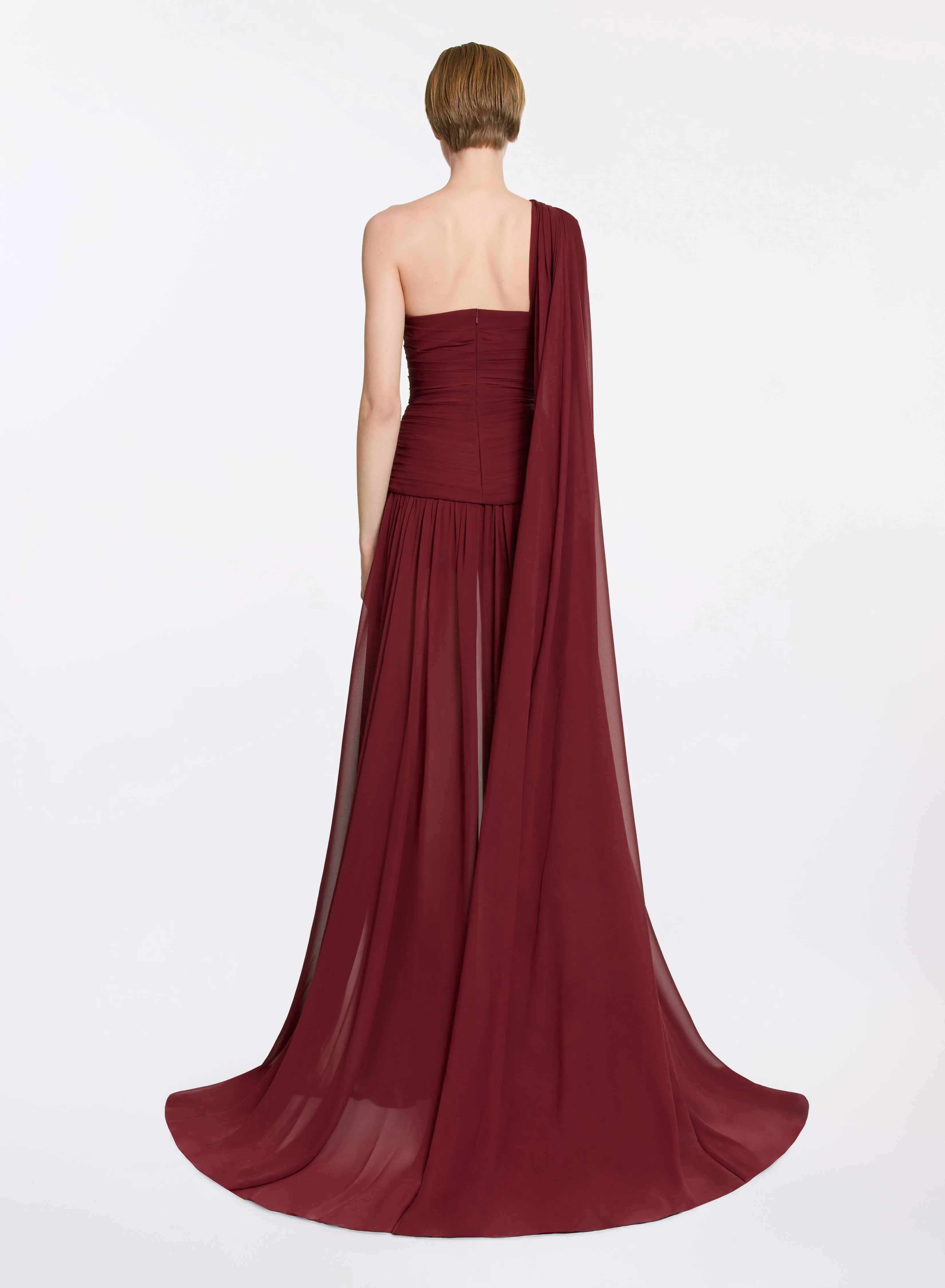 Asymmetrical Silk Dress sold by Elie Saab product image thumbnail 2