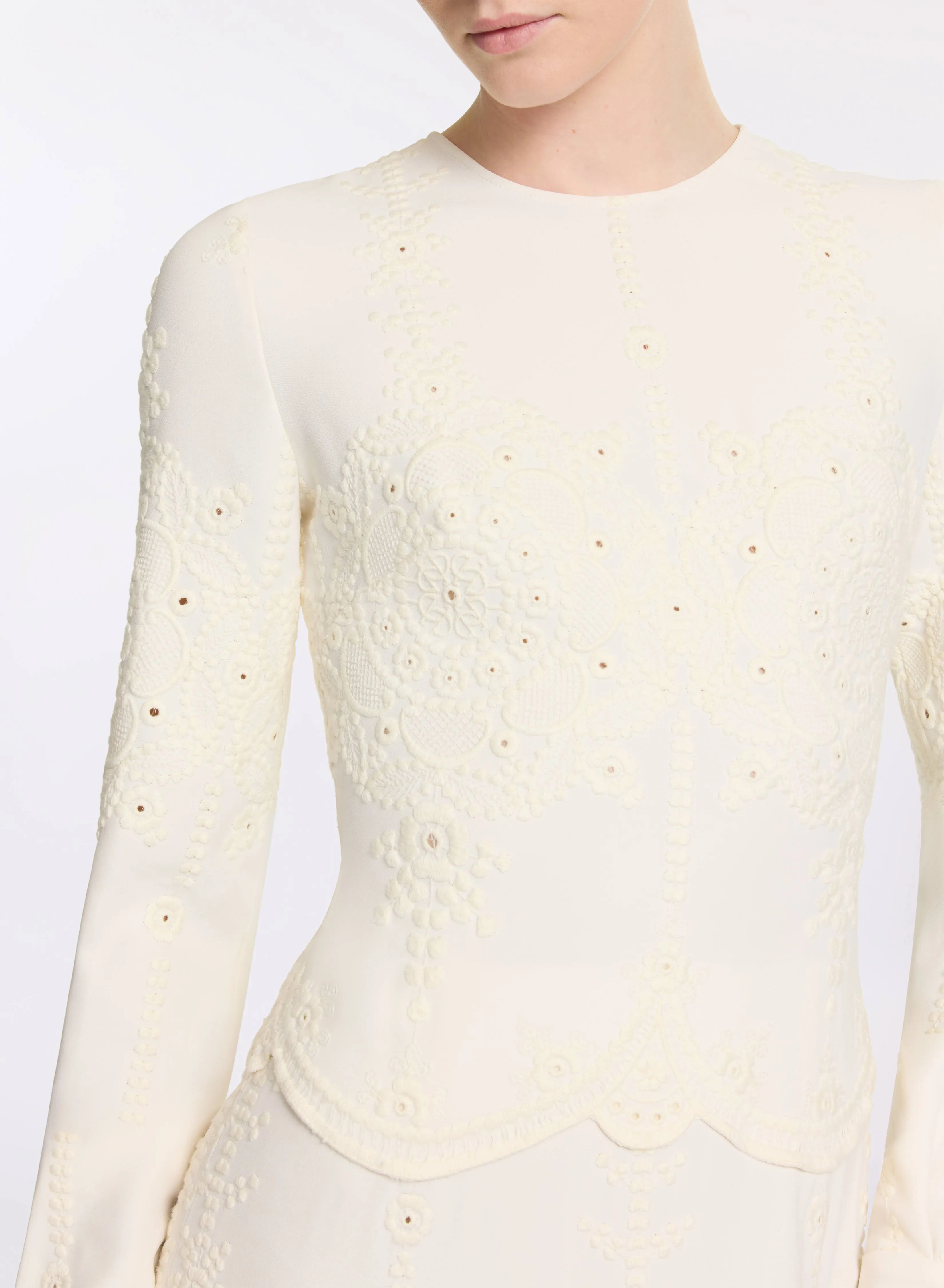Embroidered Cady Dress sold by Elie Saab product image thumbnail 5