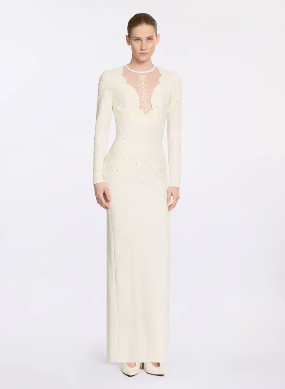 Embroidered Cady Dress made by Elie Saab