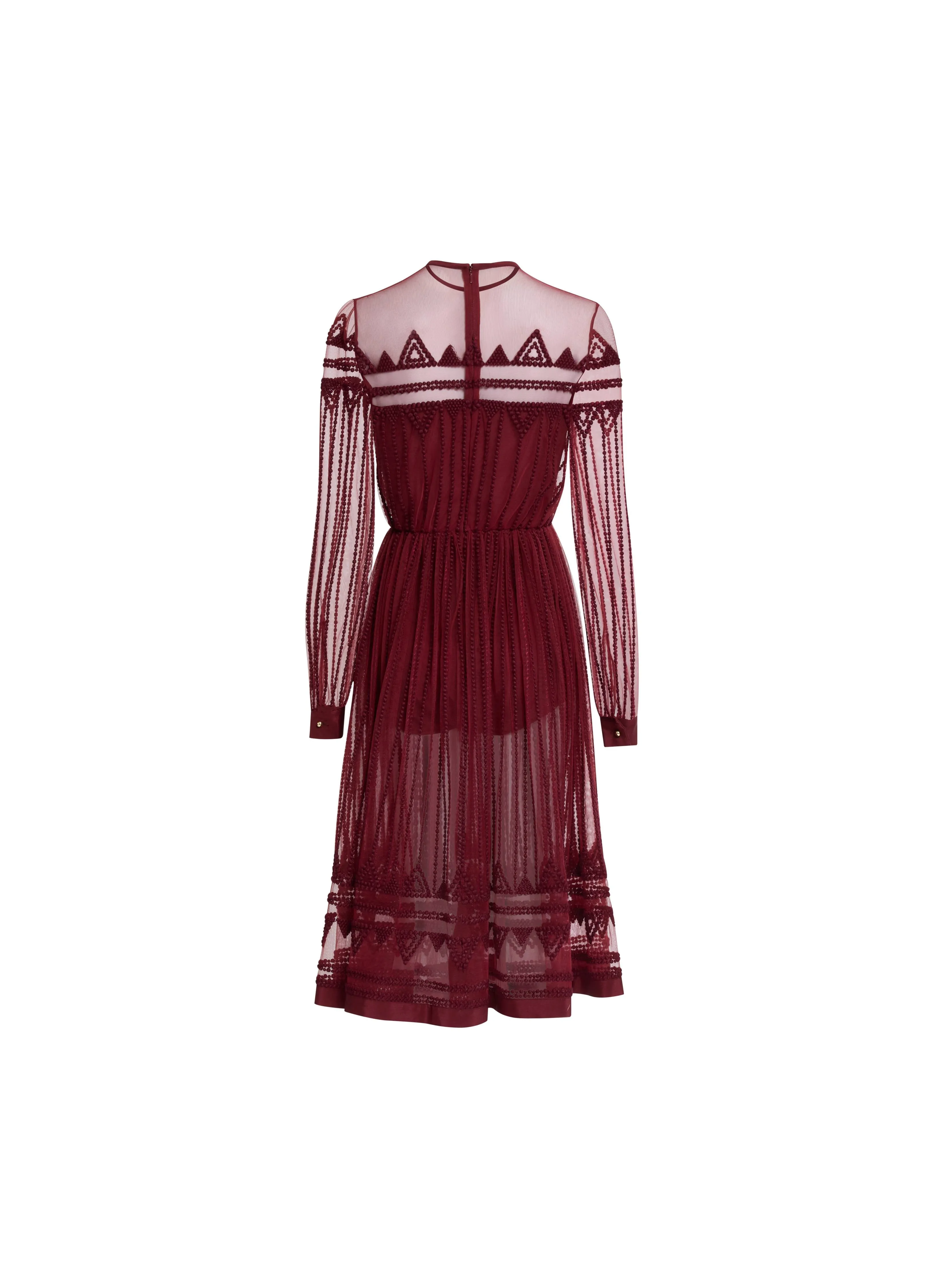 Embroidered Tulle Midi Dress sold by Elie Saab product image thumbnail 4