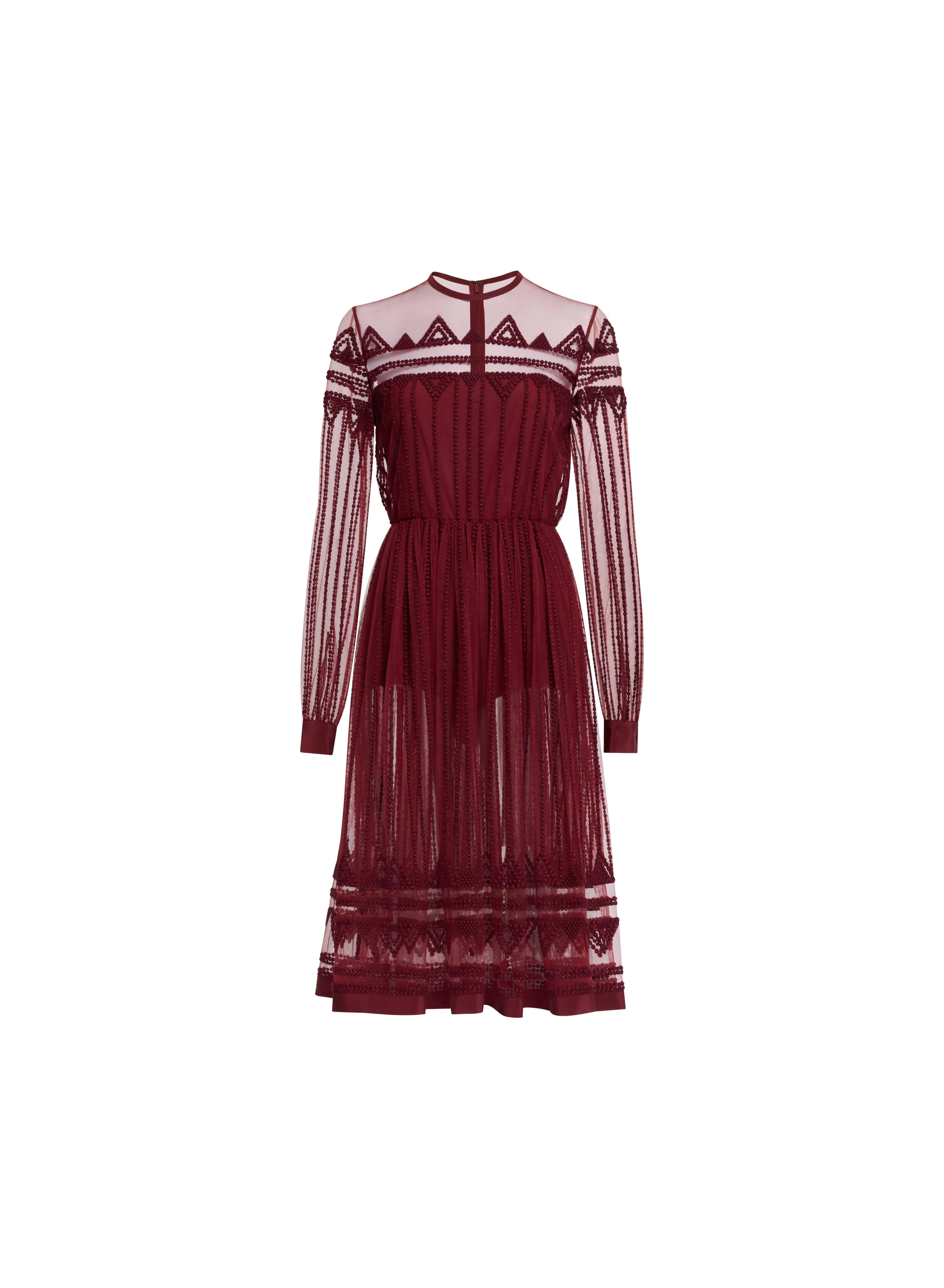 Embroidered Tulle Midi Dress sold by Elie Saab product image thumbnail 3
