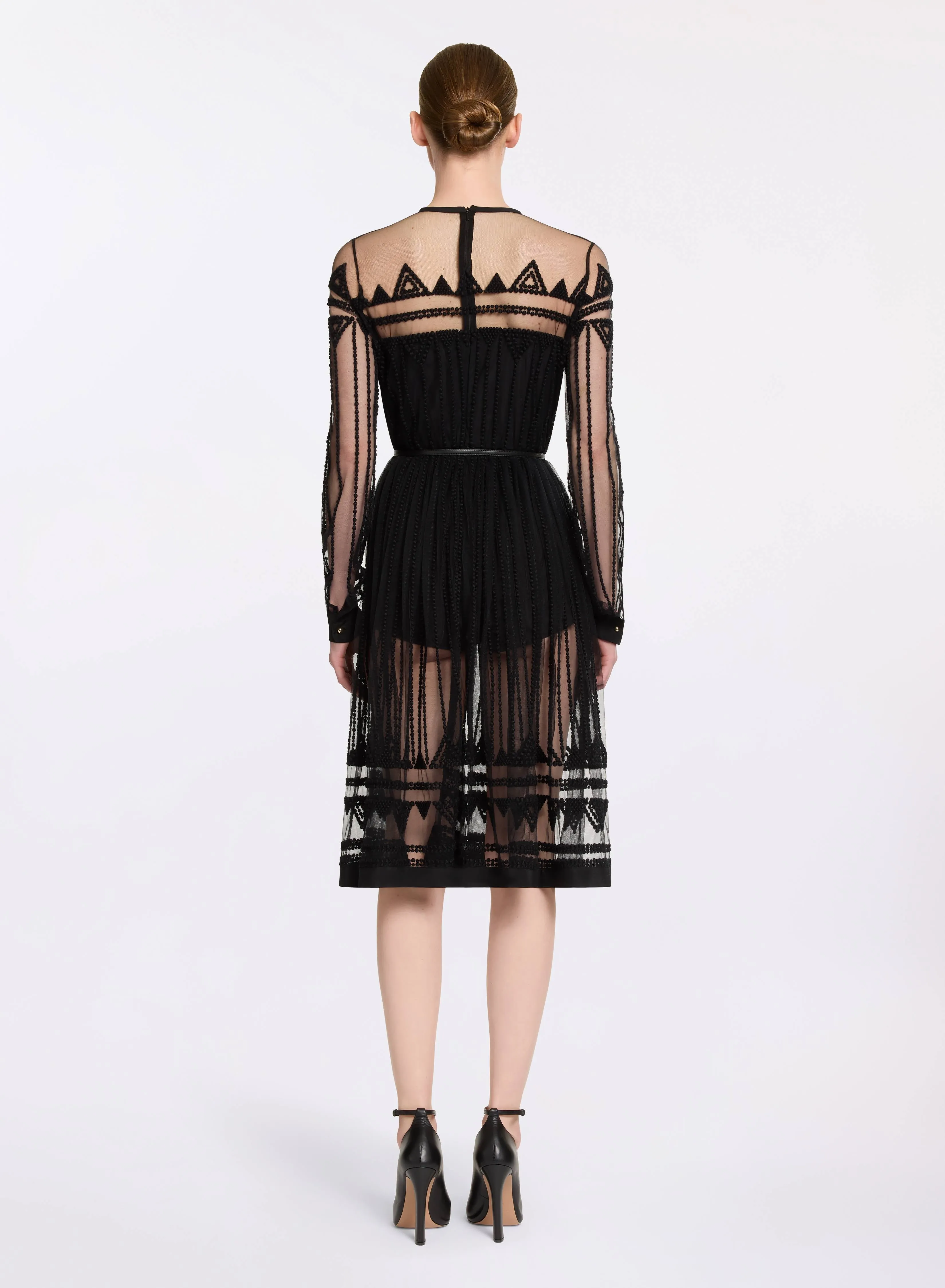 Embroidered Tulle Midi Dress sold by Elie Saab product image thumbnail 2