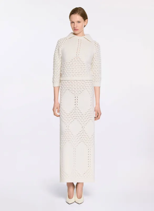 Knit Midi Skirt sold by Elie Saab