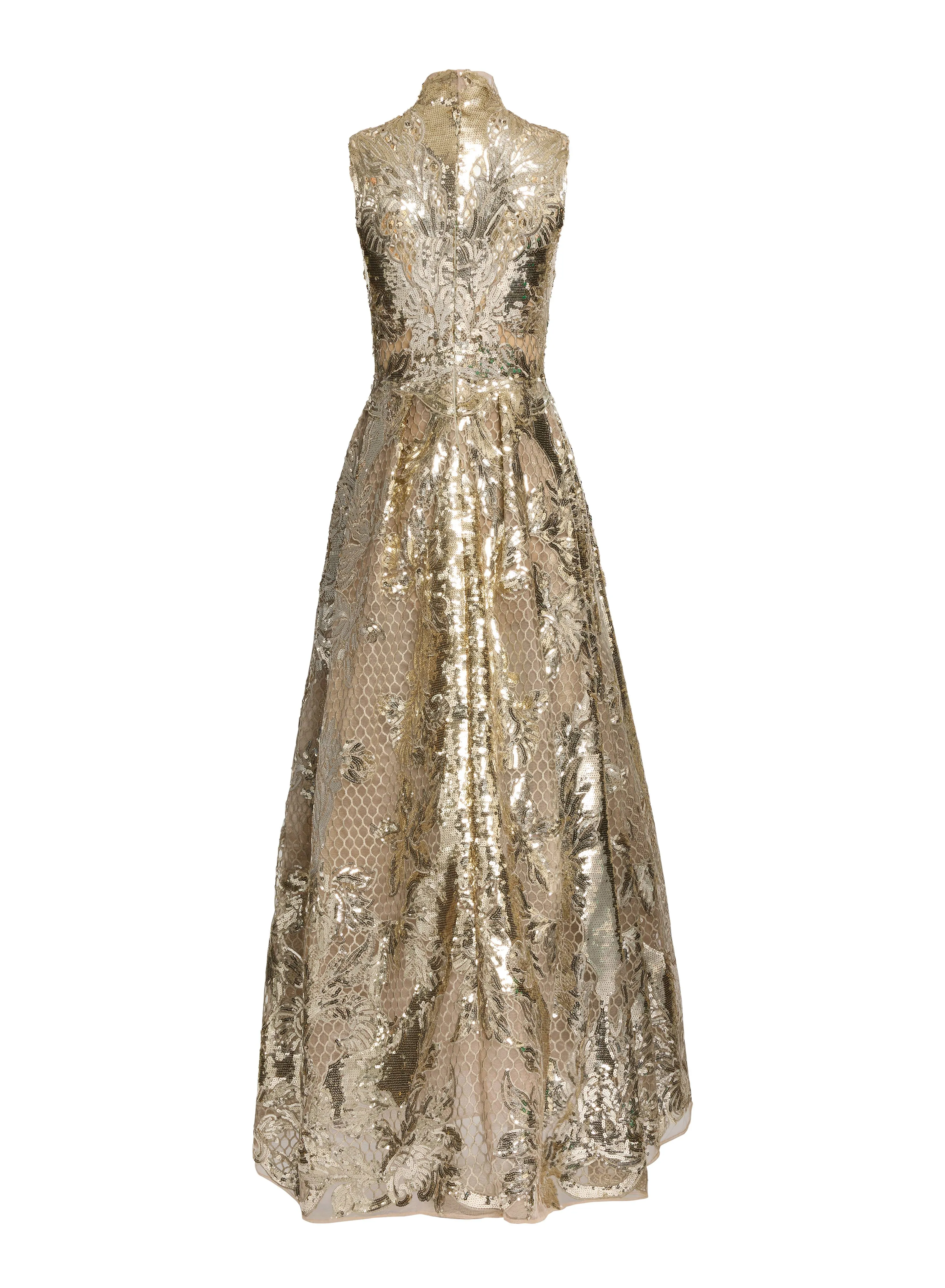 Sequin Embellished Tulle Dress sold by Elie Saab product image thumbnail 4