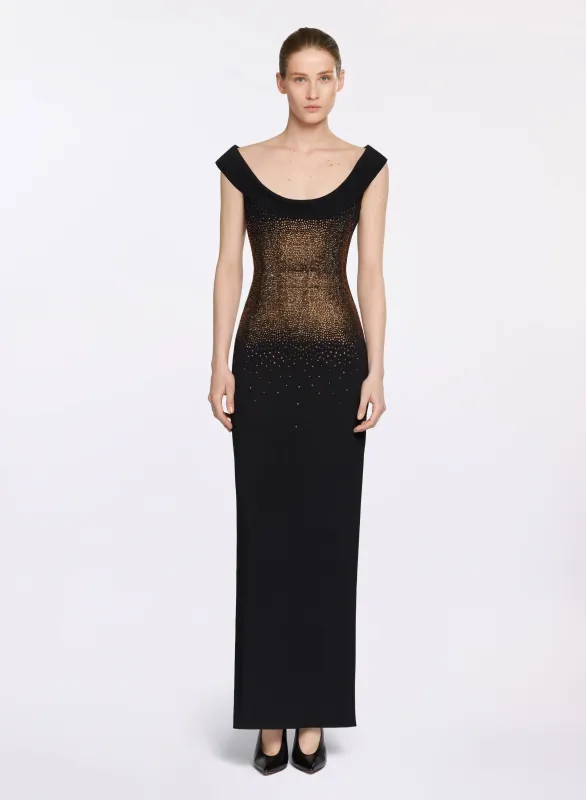 Embellished Knit Long Dress sold by Elie Saab