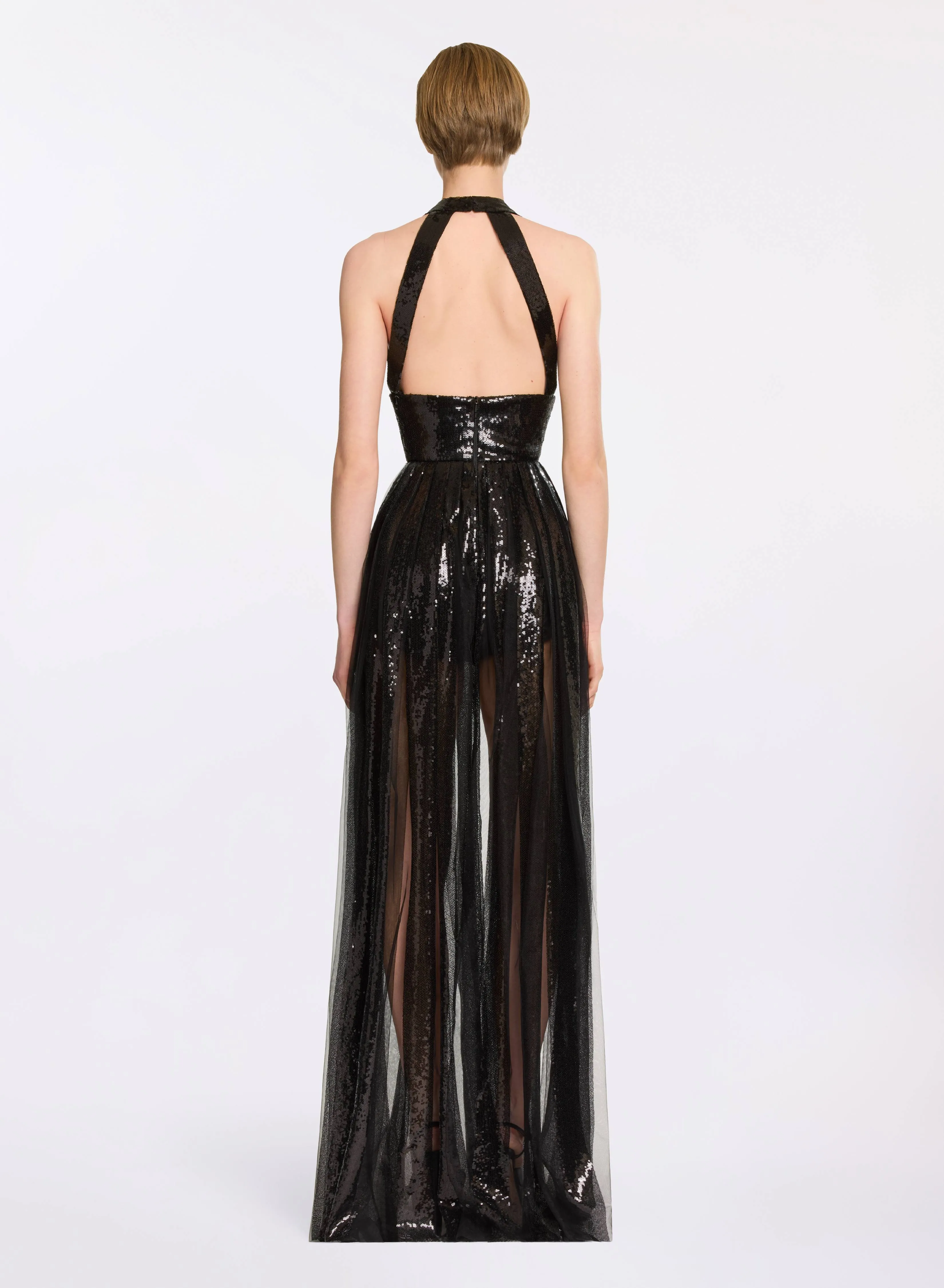 Sequin V-Neck Long Dress sold by Elie Saab product image thumbnail 2
