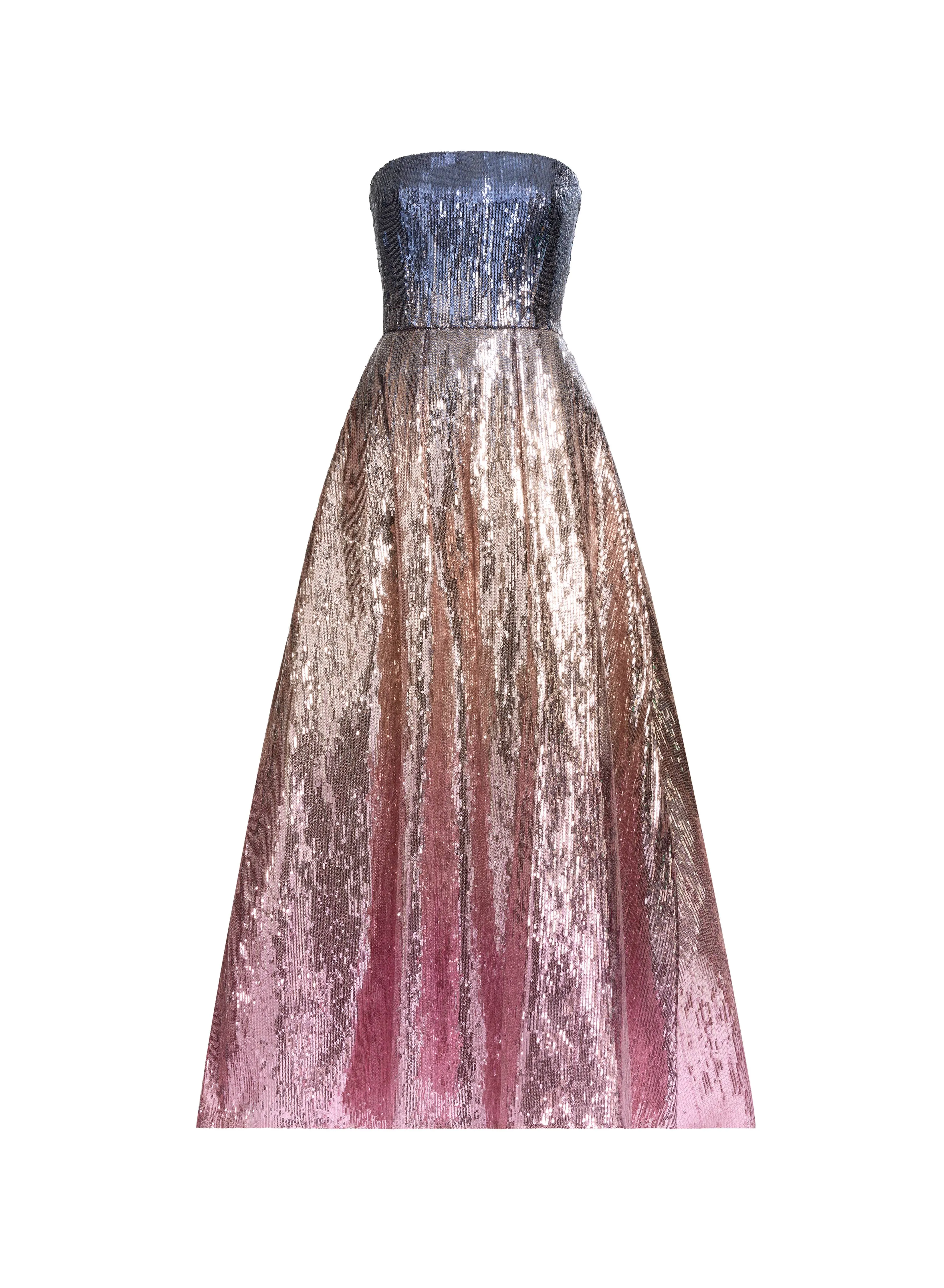 Gradient Sequin Flared Dress sold by Elie Saab product image thumbnail 3
